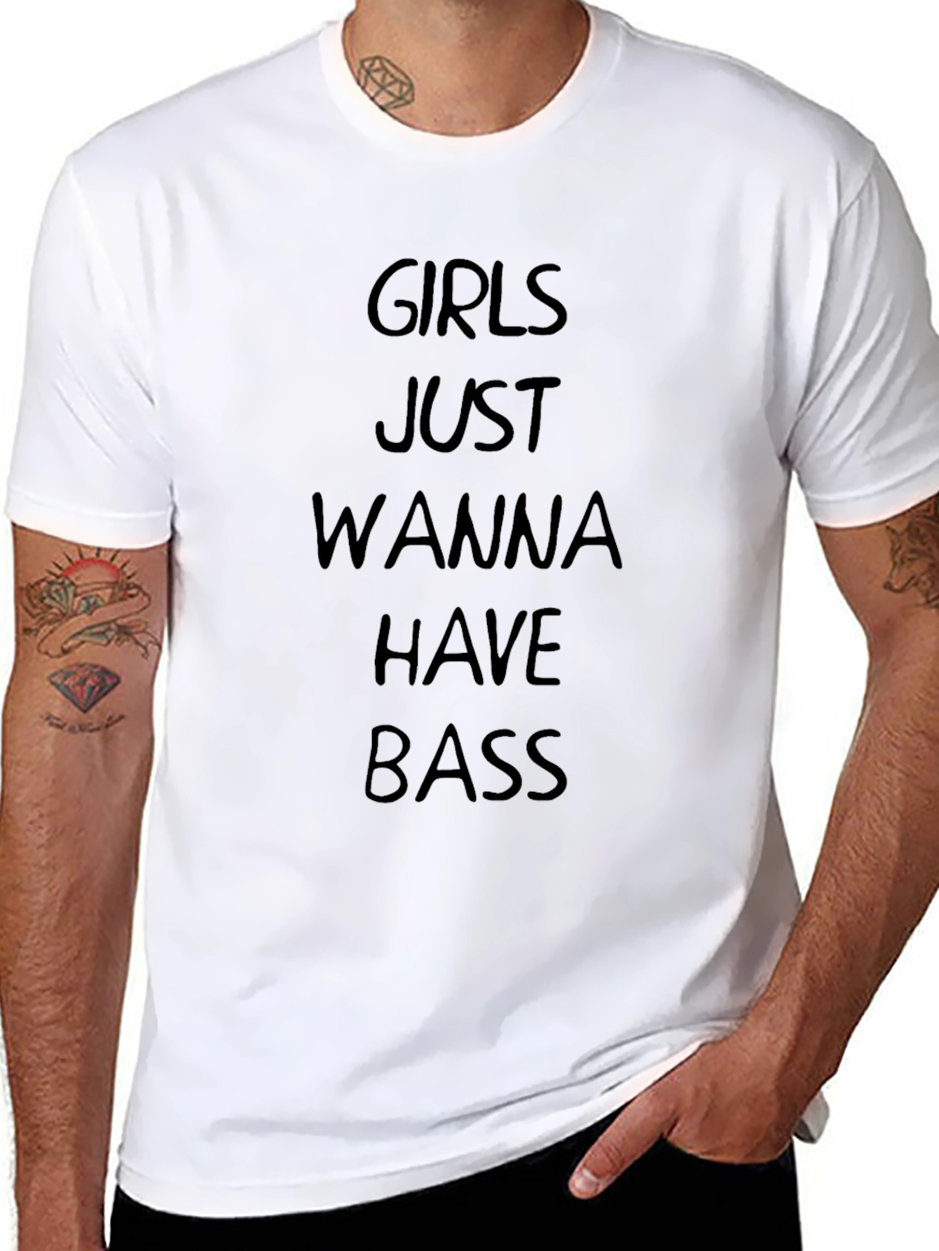 Girls Just Wanna Have Bass Graphic Tee