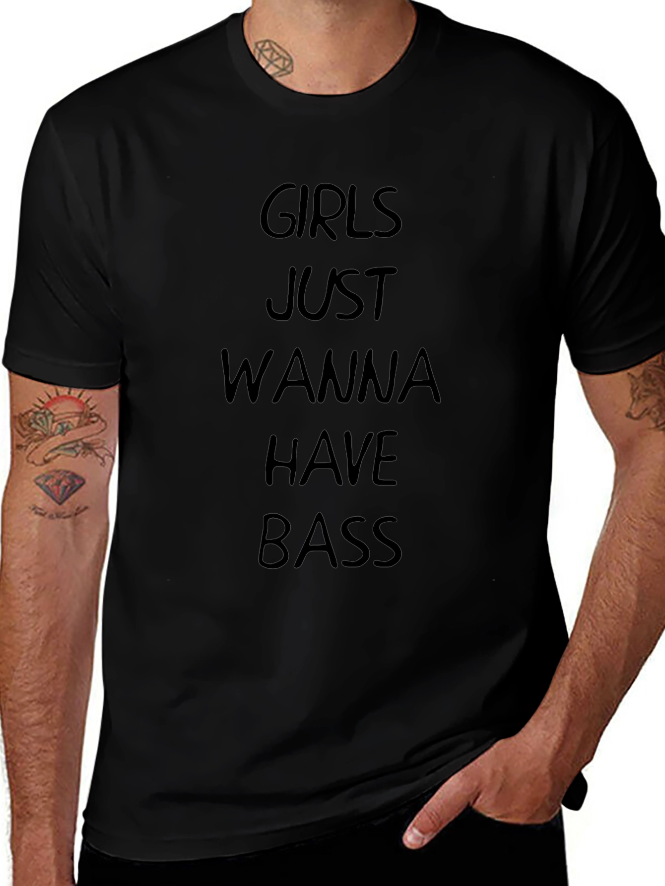 Girls Just Wanna Have Bass Graphic Tee