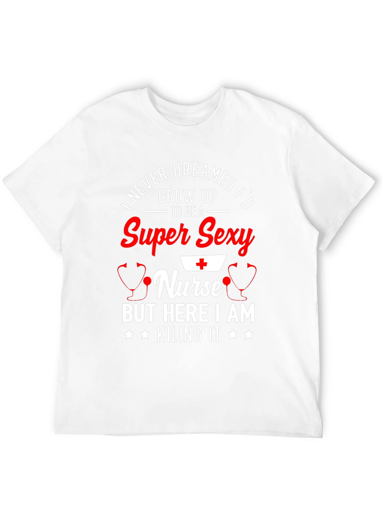 Super Sexy Nurse Graphic Print T-Shirt