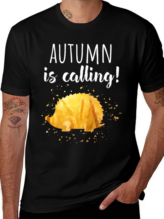 Autumn Calling Hedgehog T-Shirt