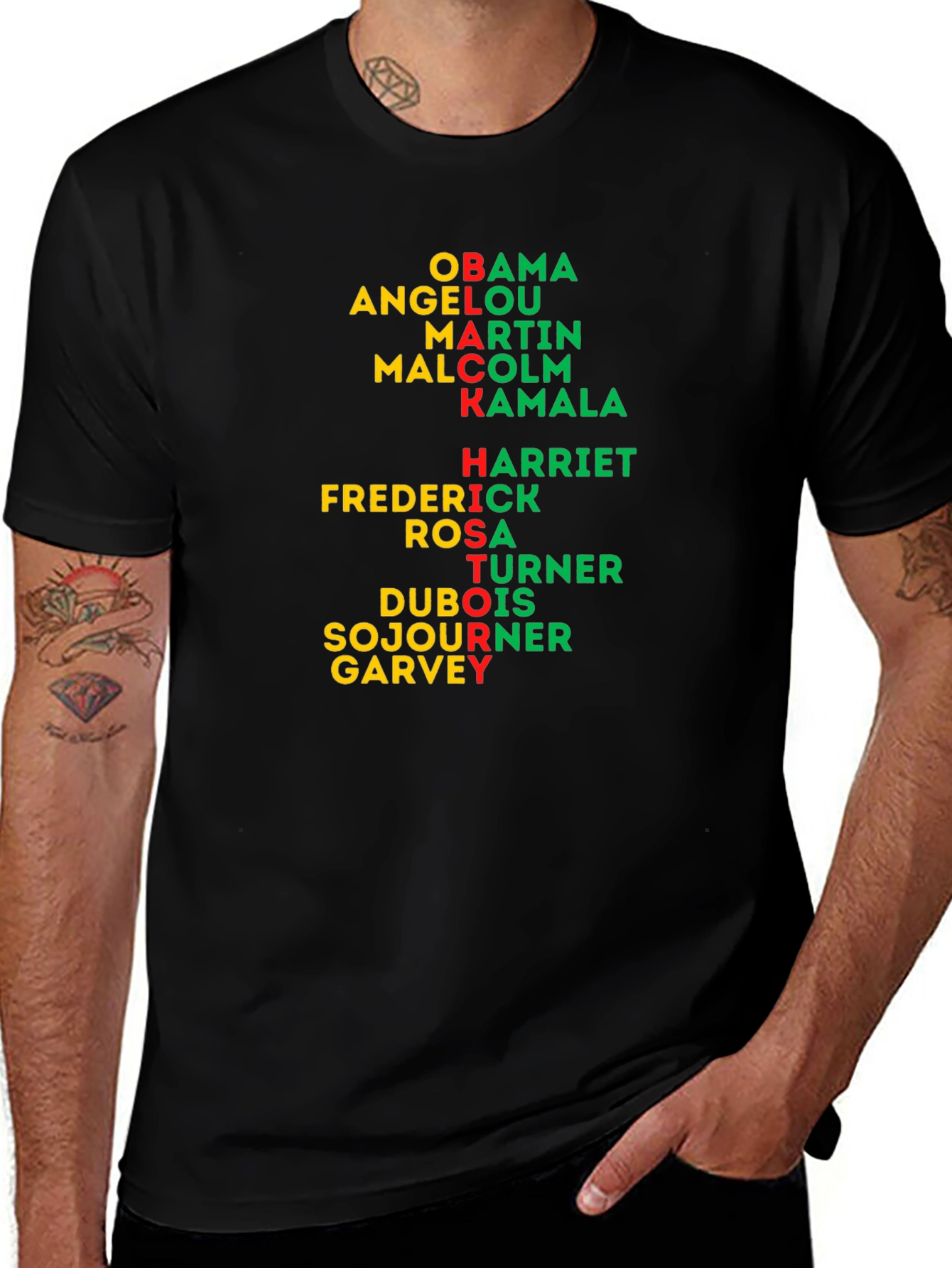 Black History Names T-Shirt