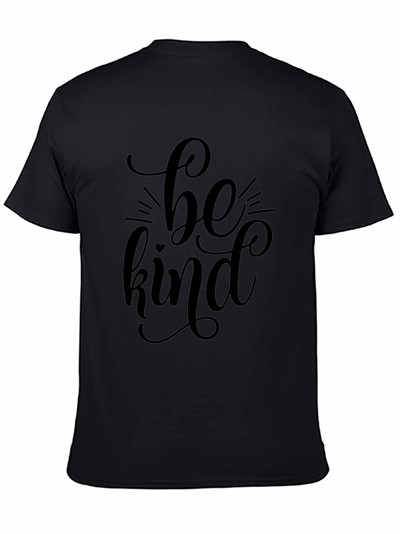 Be Kind Graphic Tee - Soft Black T-Shirt