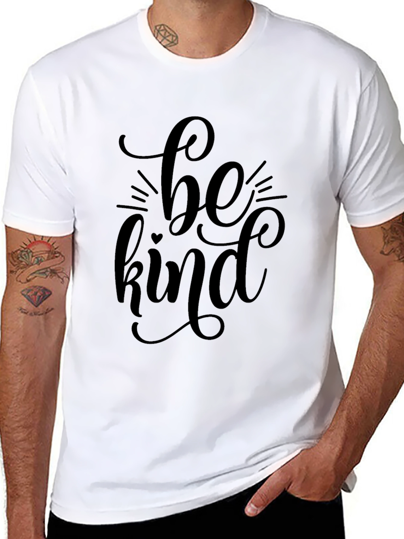 Be Kind Graphic Tee - Soft Black T-Shirt