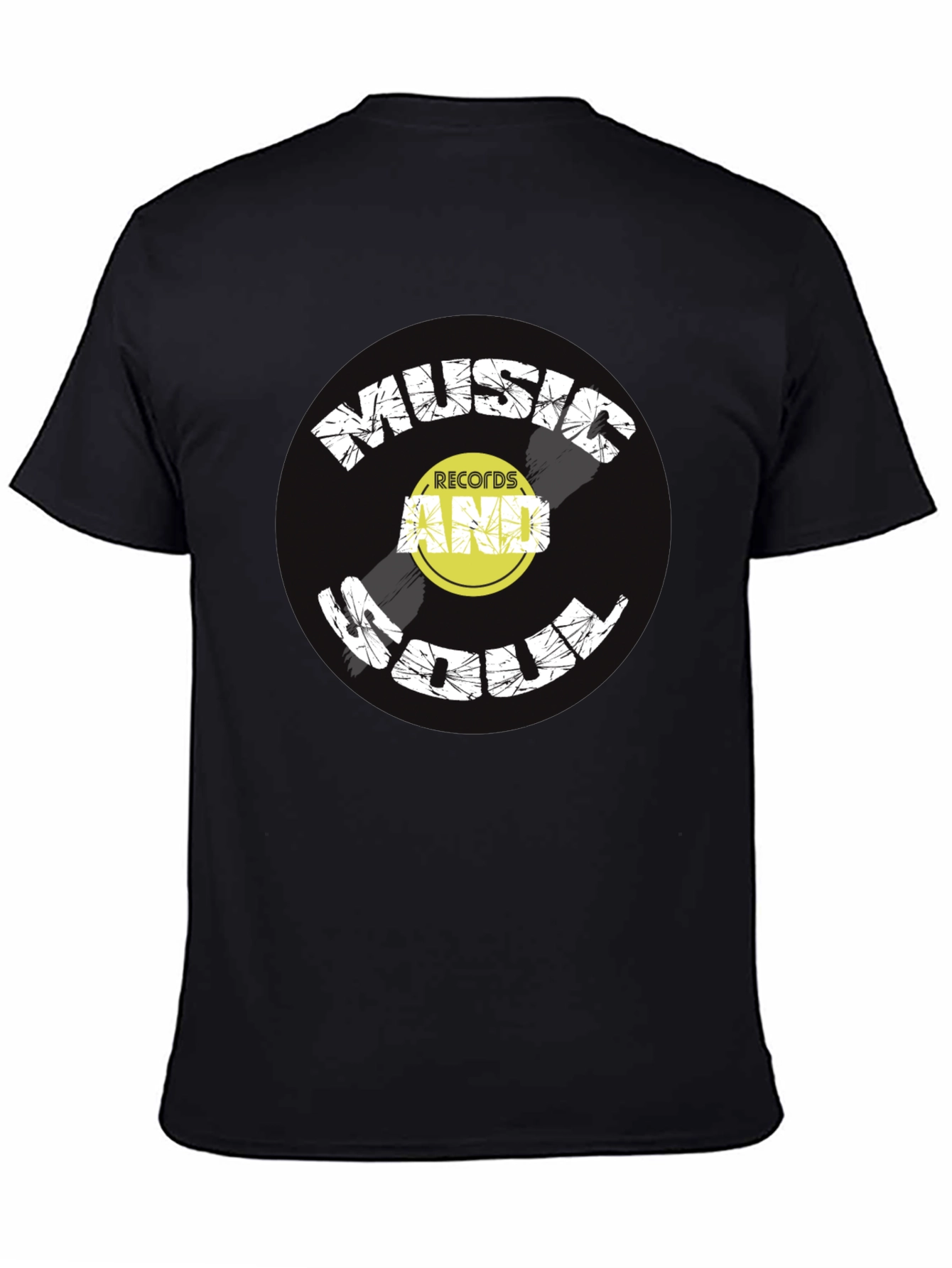 Music and Soul Black Graphic Tee