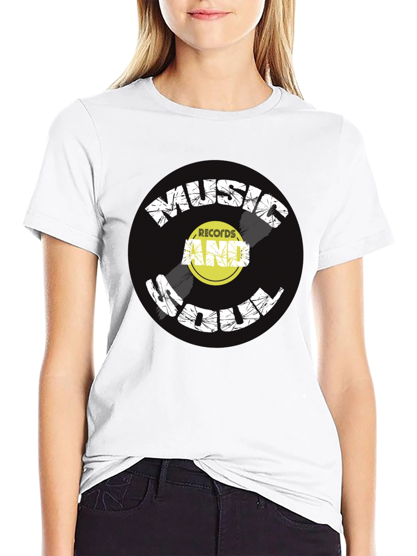Music and Soul Black Graphic Tee