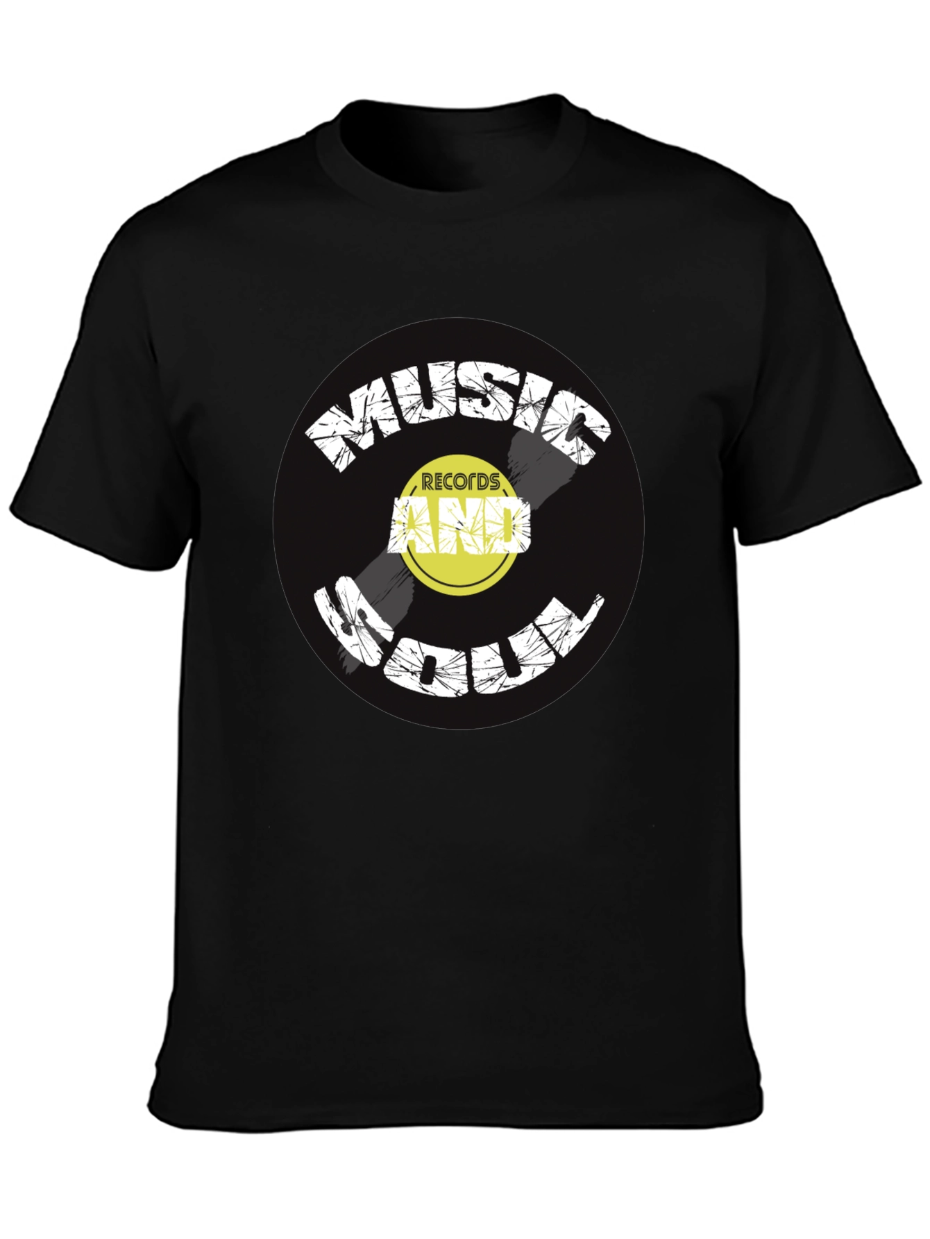 Music and Soul Black Graphic Tee