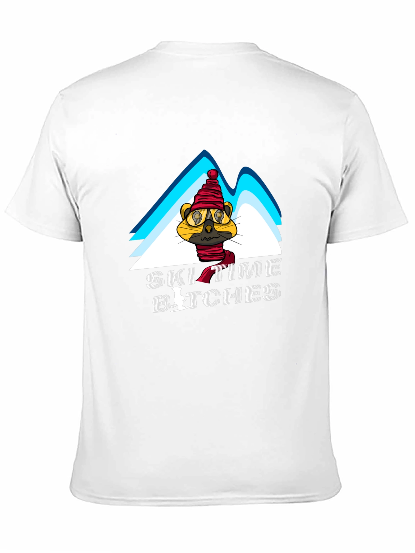 Ski Time Tee - Cartoon Animal Design