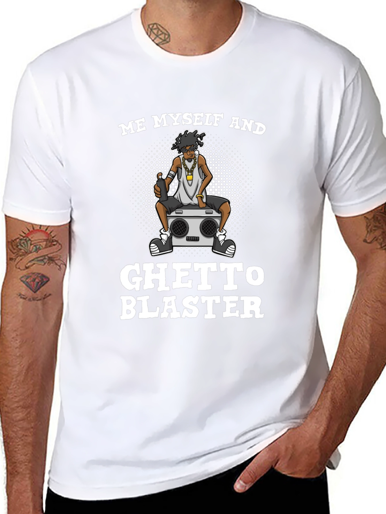 Ghetto Blaster T-Shirt - Unisex Crew Neck