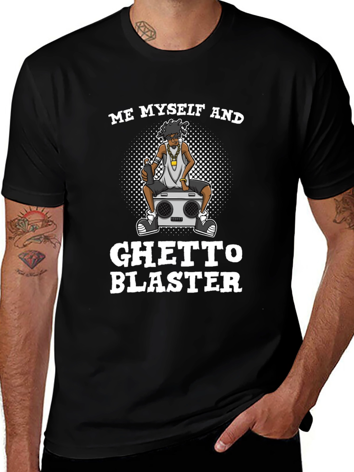 Ghetto Blaster T-Shirt - Unisex Crew Neck