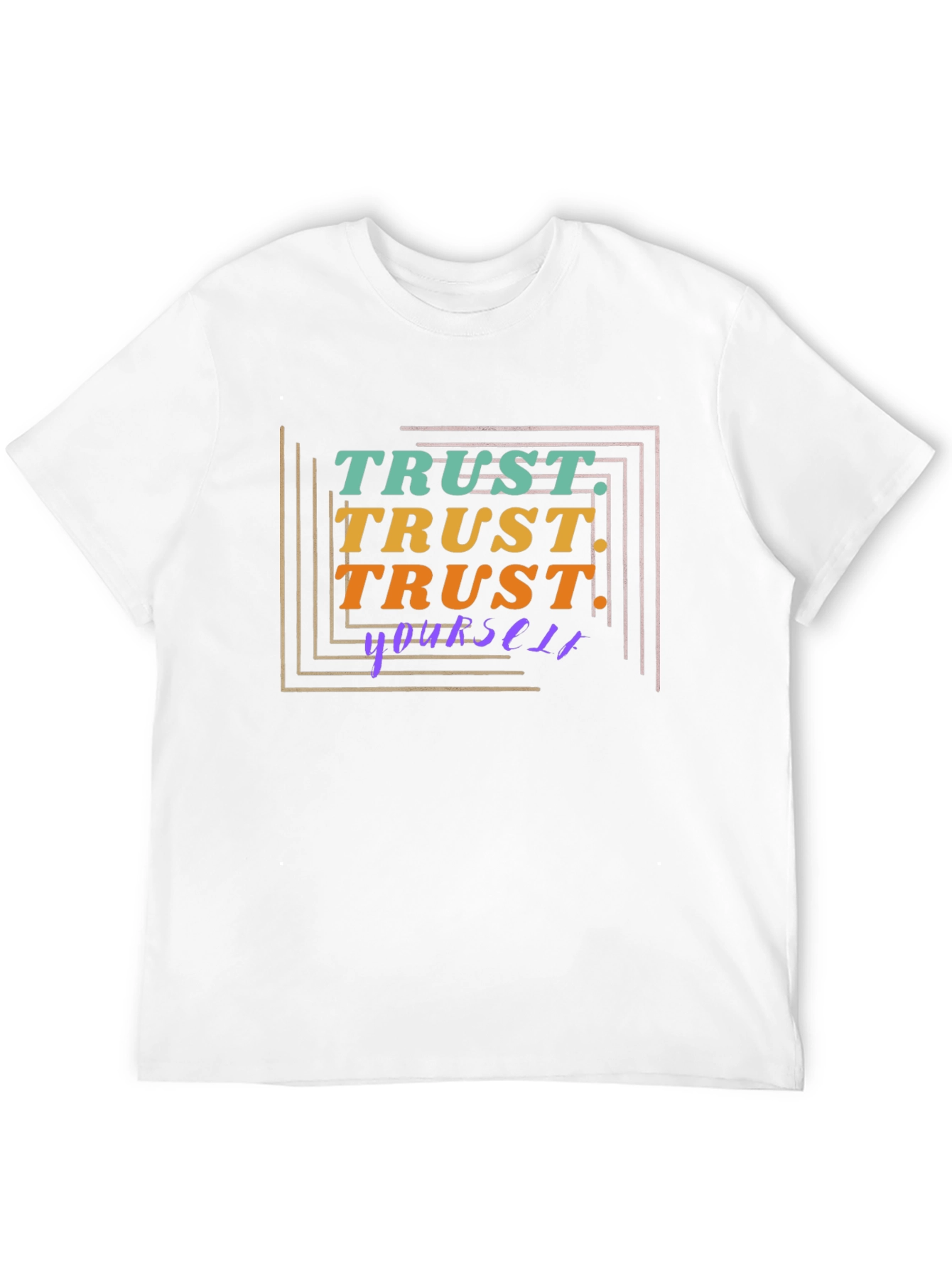 Trust Yourself Graphic Tee - Stylish Black T-Shirt