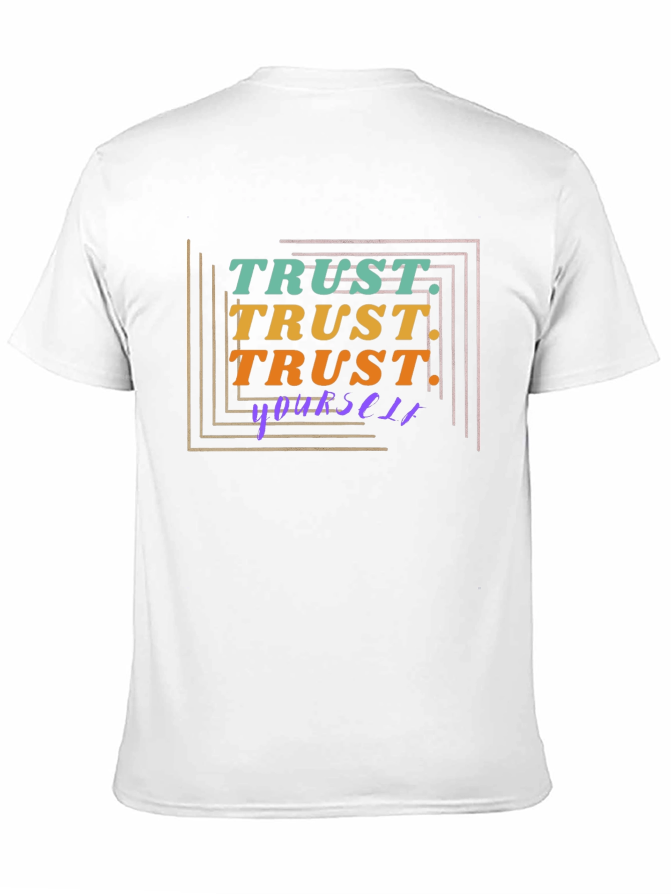 Trust Yourself Graphic Tee - Stylish Black T-Shirt