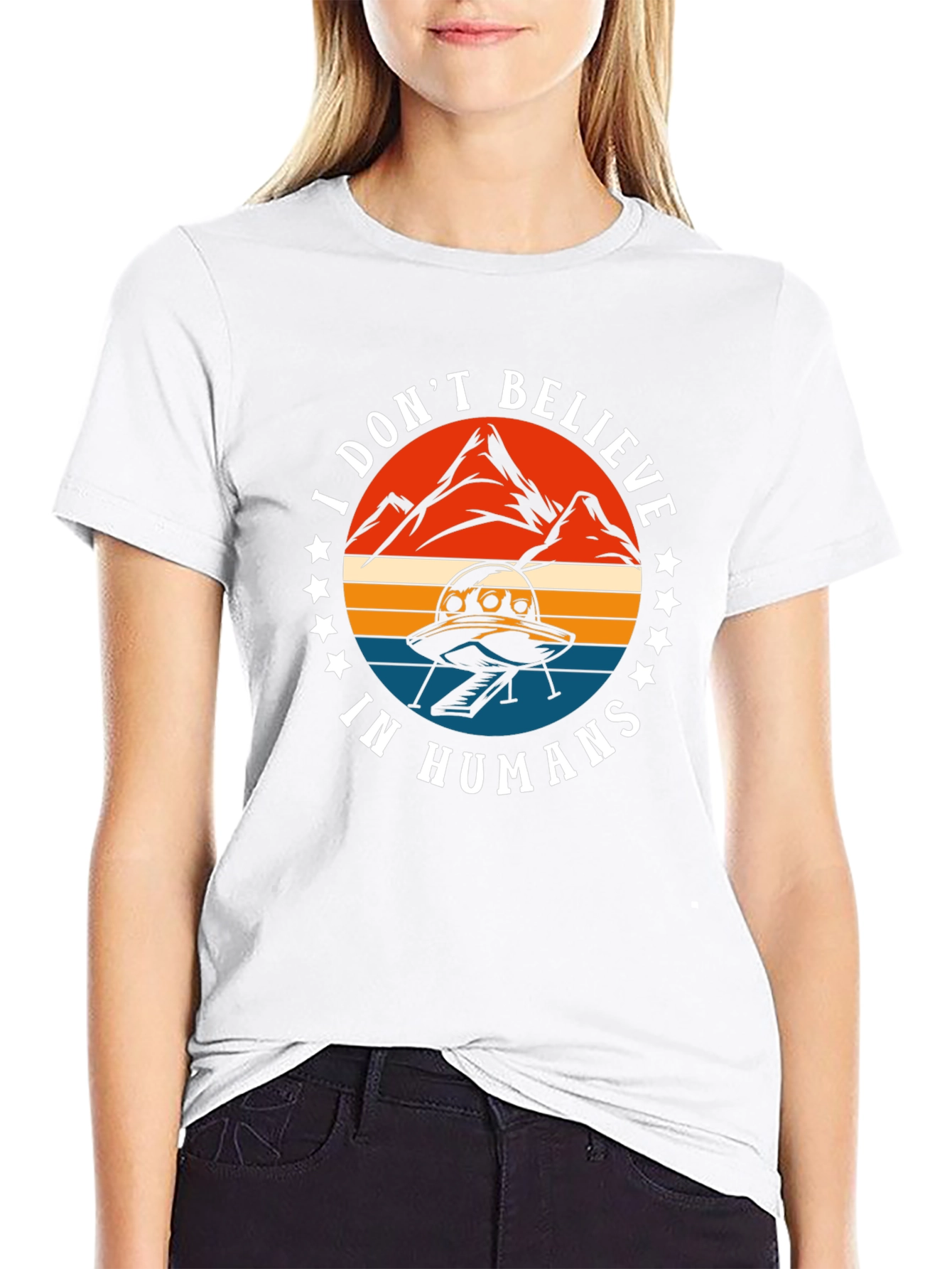 I Dont Believe In Humans Graphic Tee