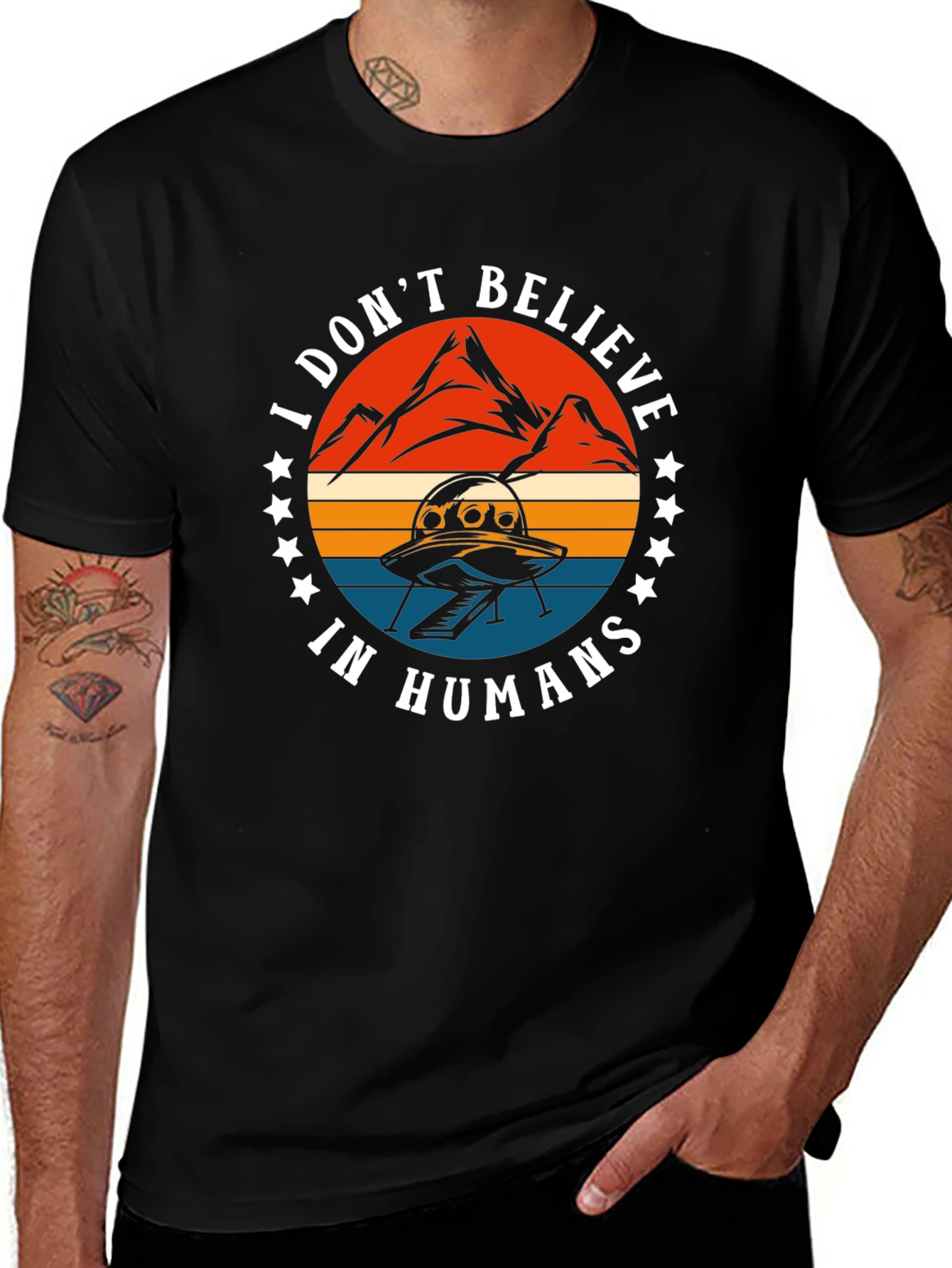 I Dont Believe In Humans Graphic Tee