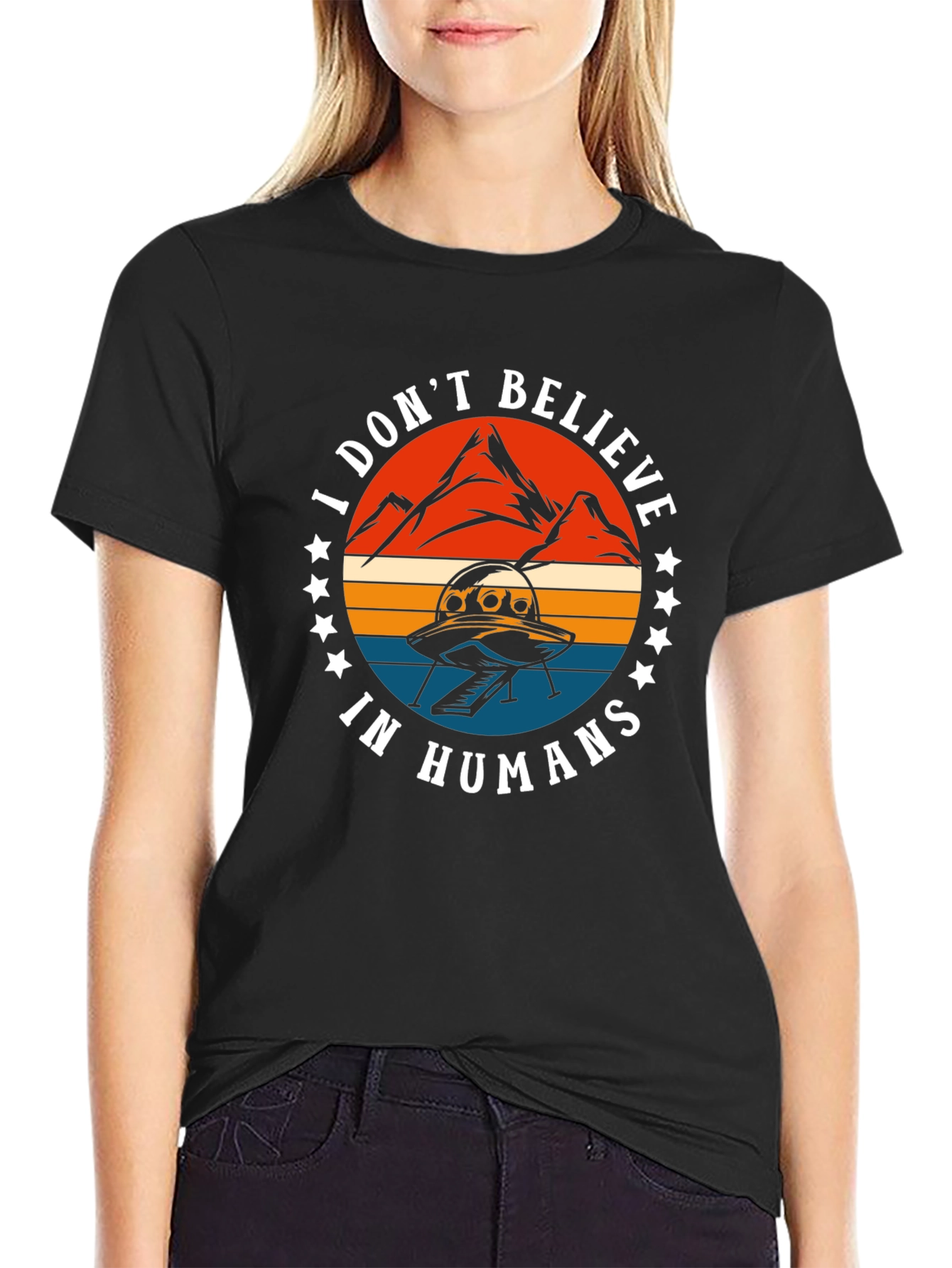 I Dont Believe In Humans Graphic Tee