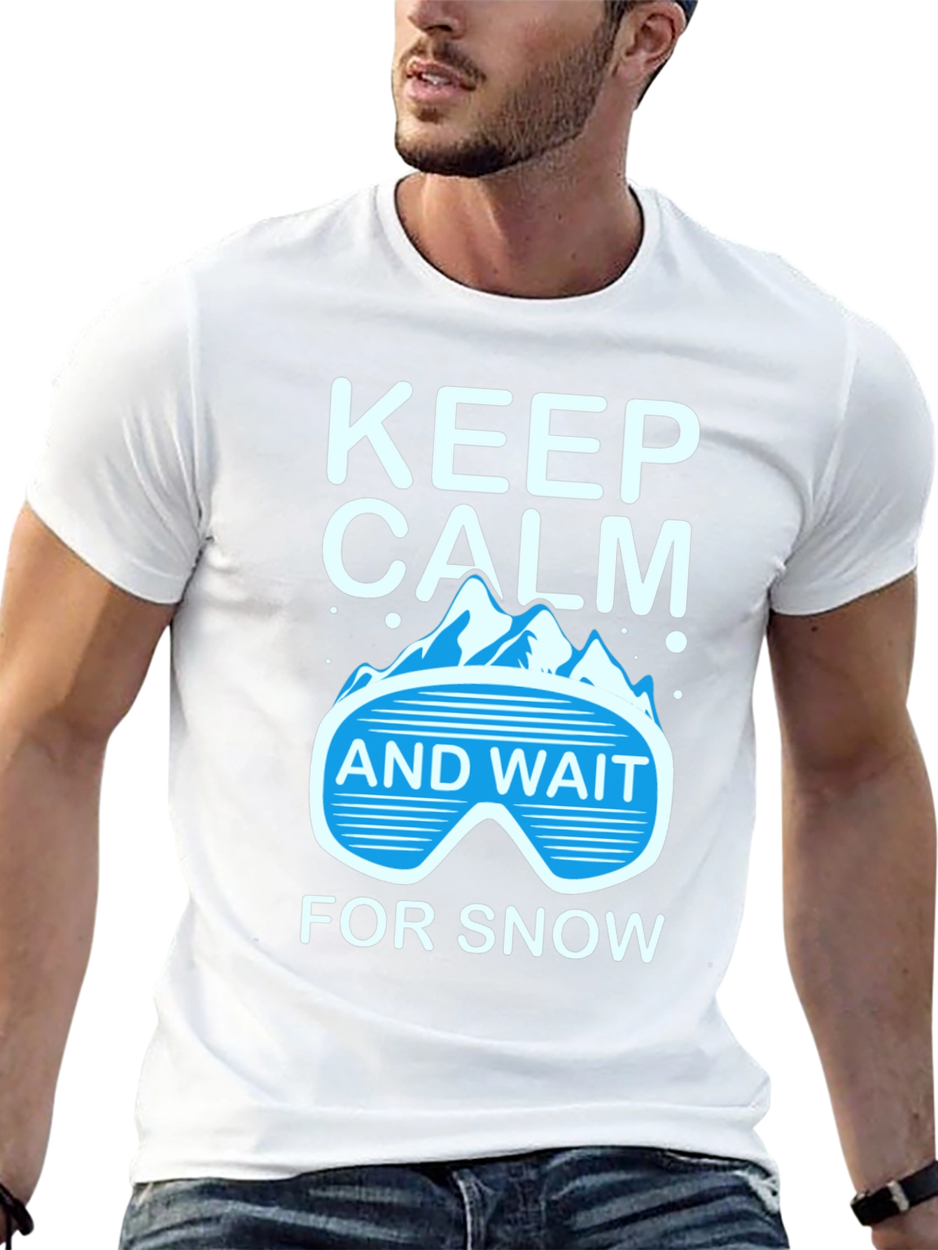 Keep Calm Wait For Snow T-Shirt Winter Tee