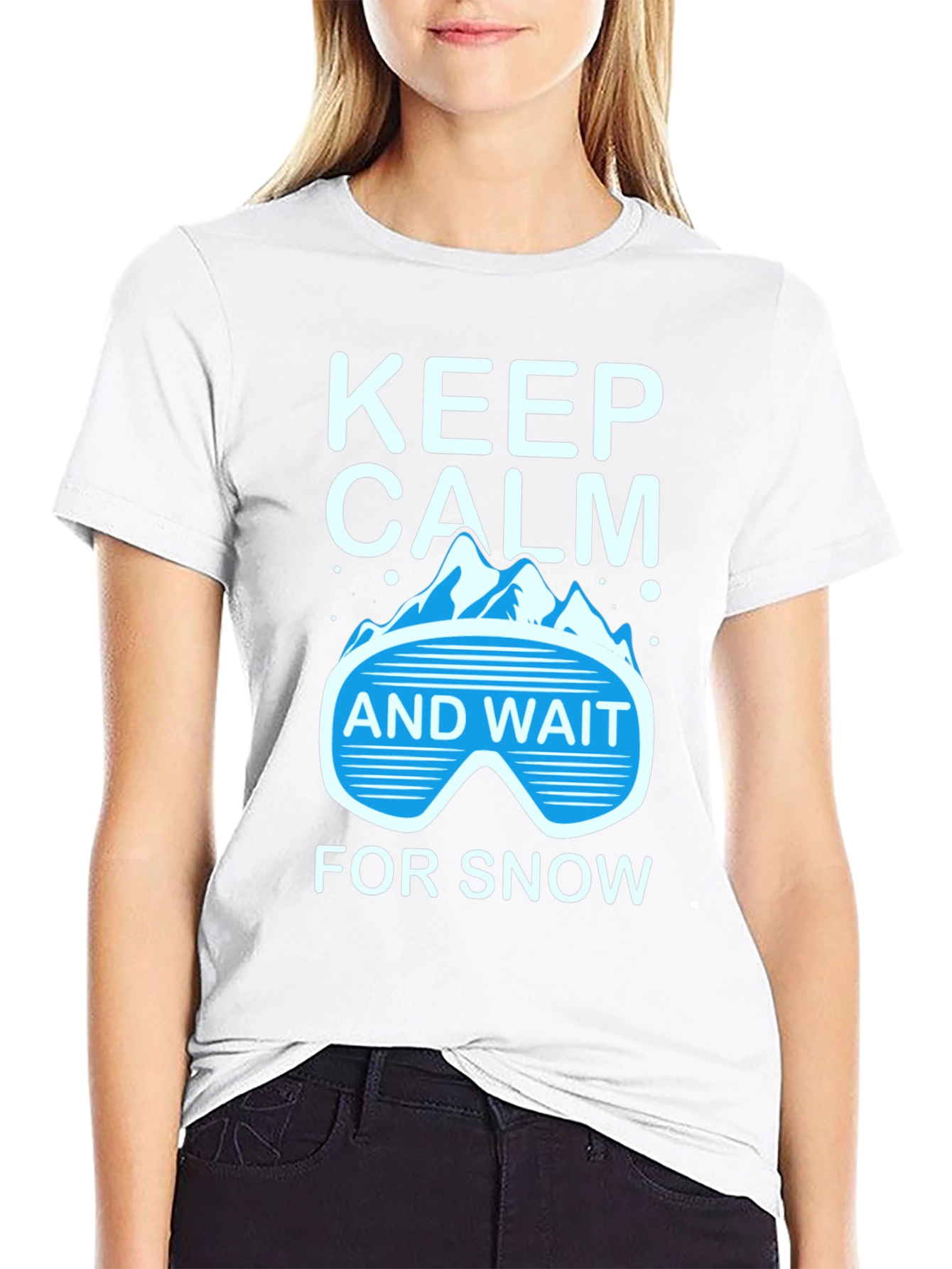 Keep Calm Wait For Snow T-Shirt Winter Tee