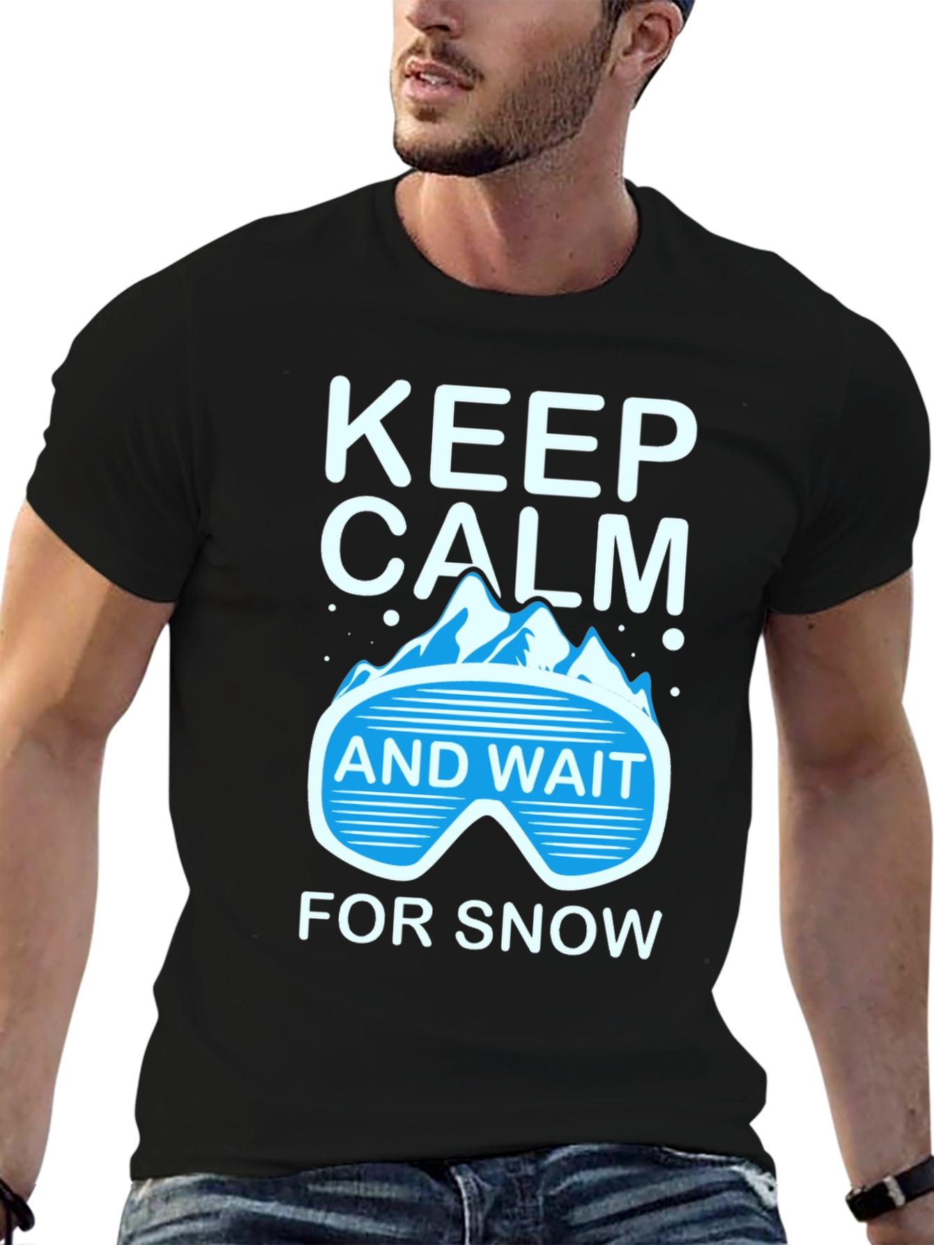 Keep Calm Wait For Snow T-Shirt Winter Tee