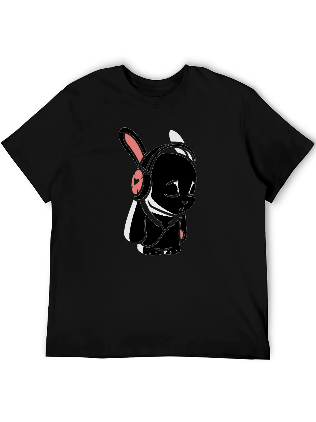 Black Bunny Graphic Tee - Stylish & Unique Design