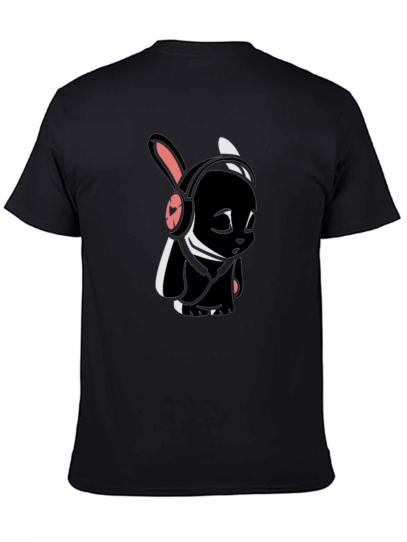 Black Bunny Graphic Tee - Stylish & Unique Design