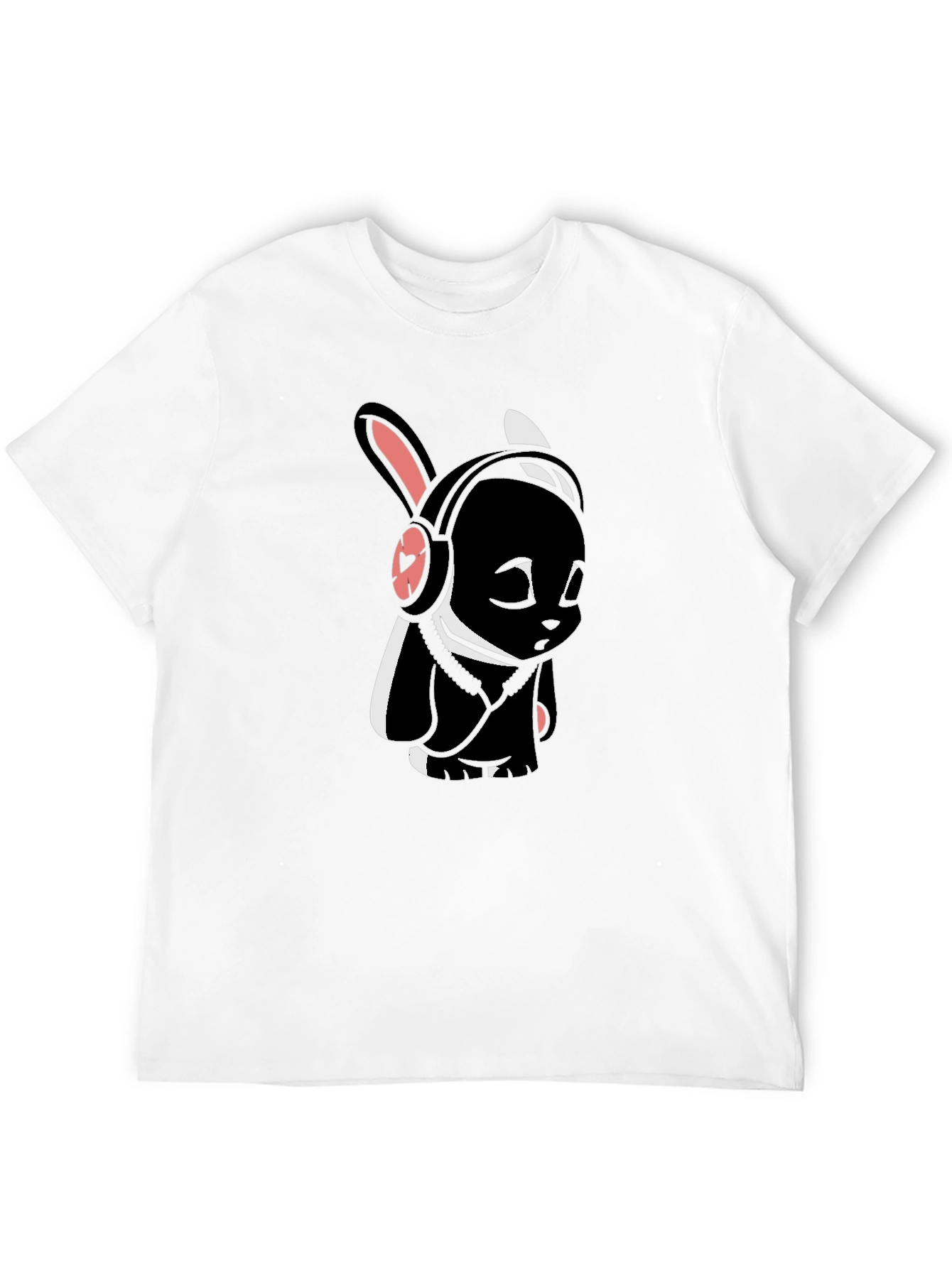 Black Bunny Graphic Tee - Stylish & Unique Design