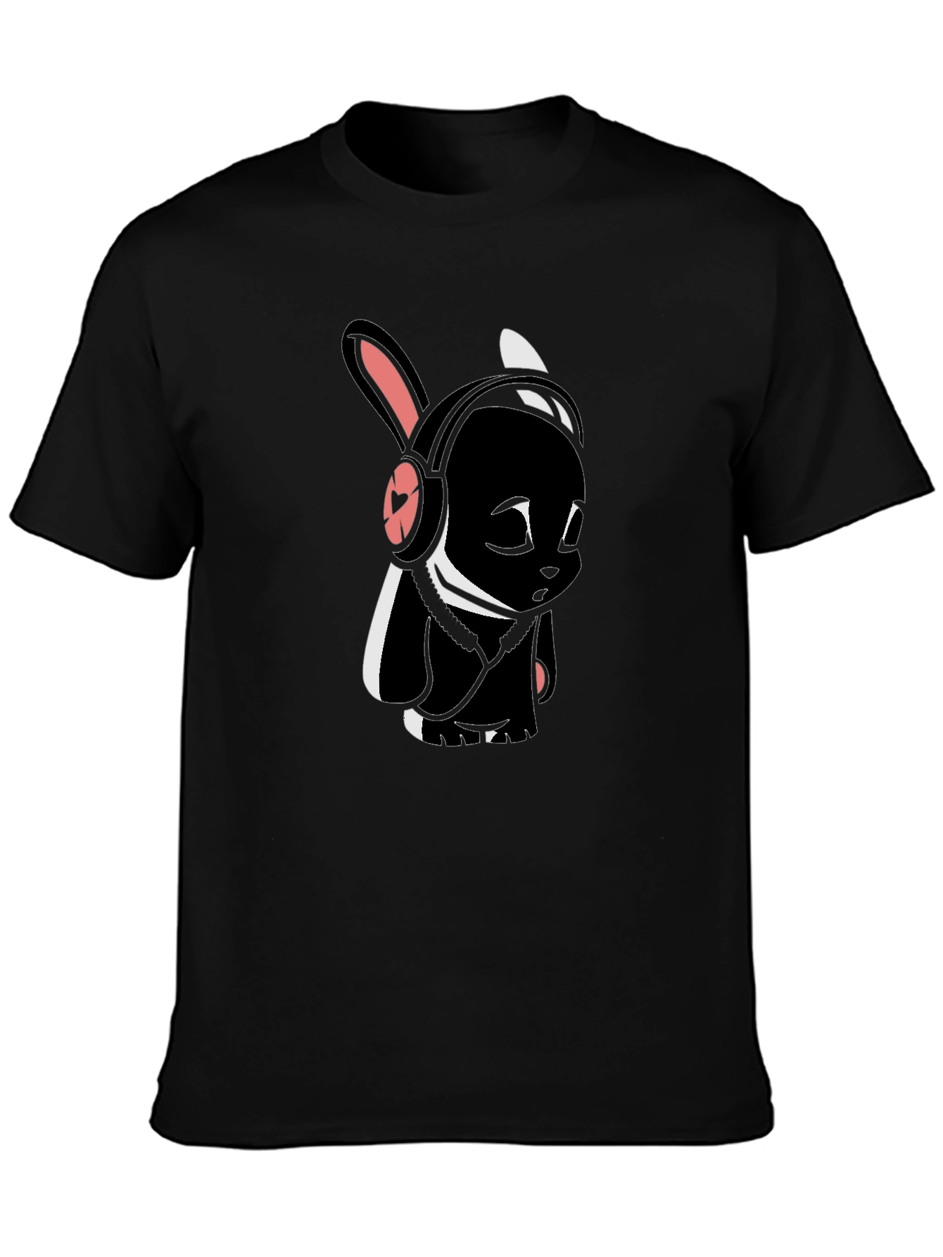 Black Bunny Graphic Tee - Stylish & Unique Design