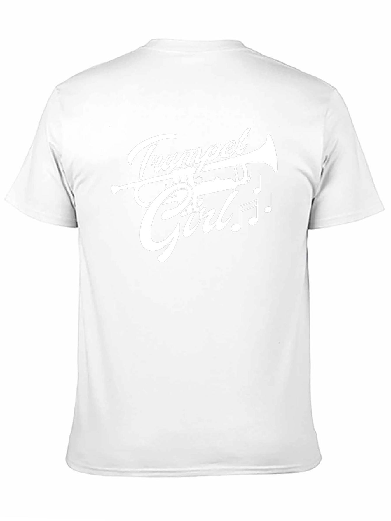 Trumpet Girl Graphic Black T-Shirt
