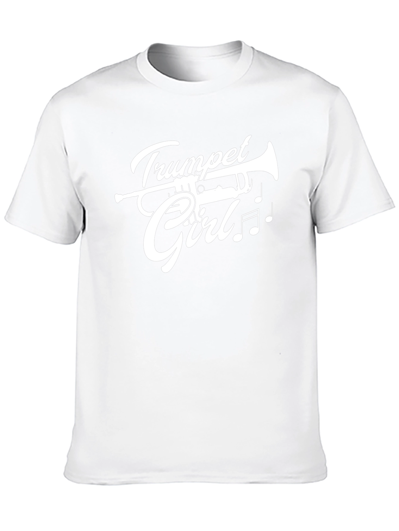 Trumpet Girl Graphic Black T-Shirt