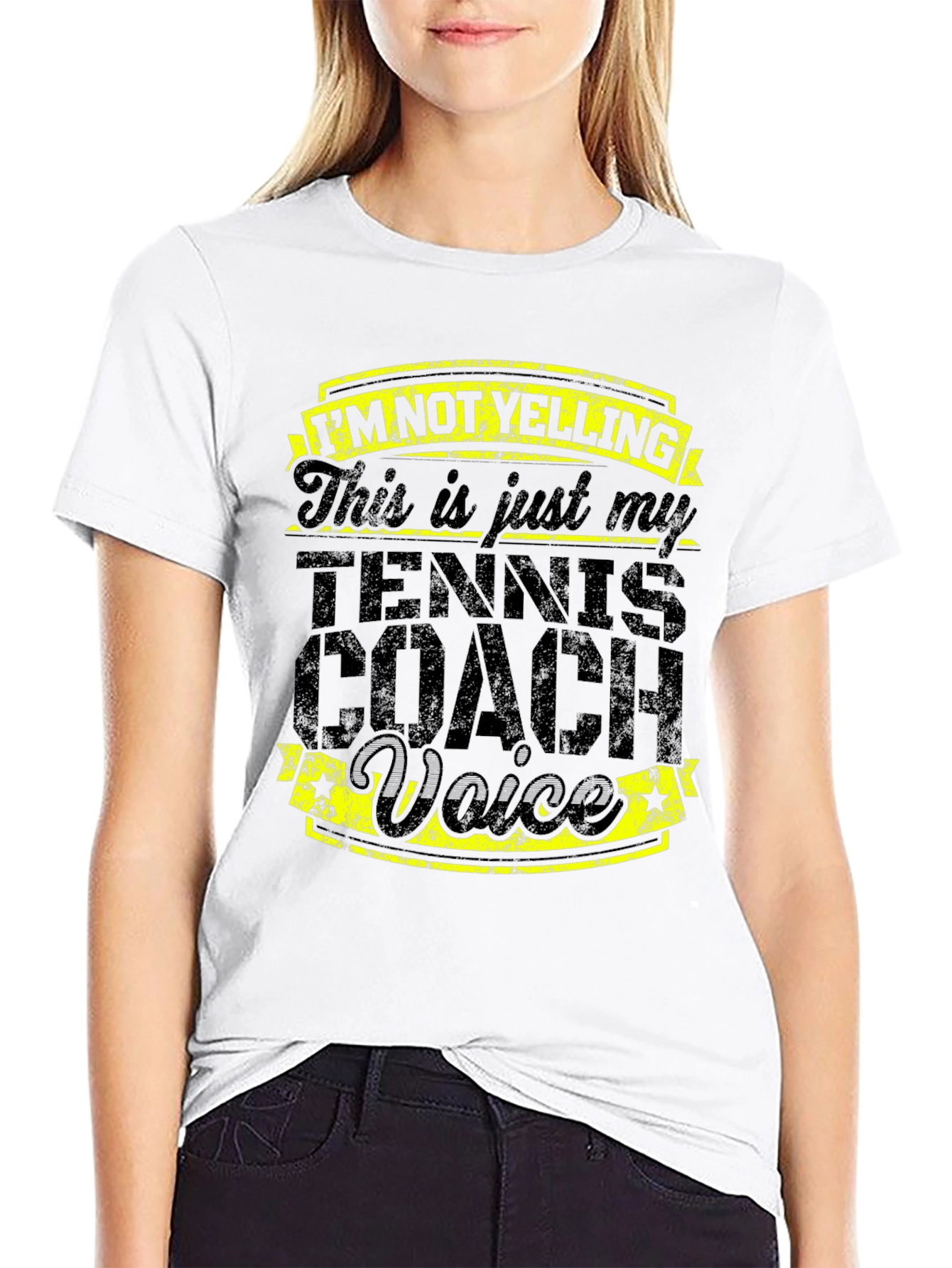 Tennis Coach Voice Graphic Tee - Funny Gift