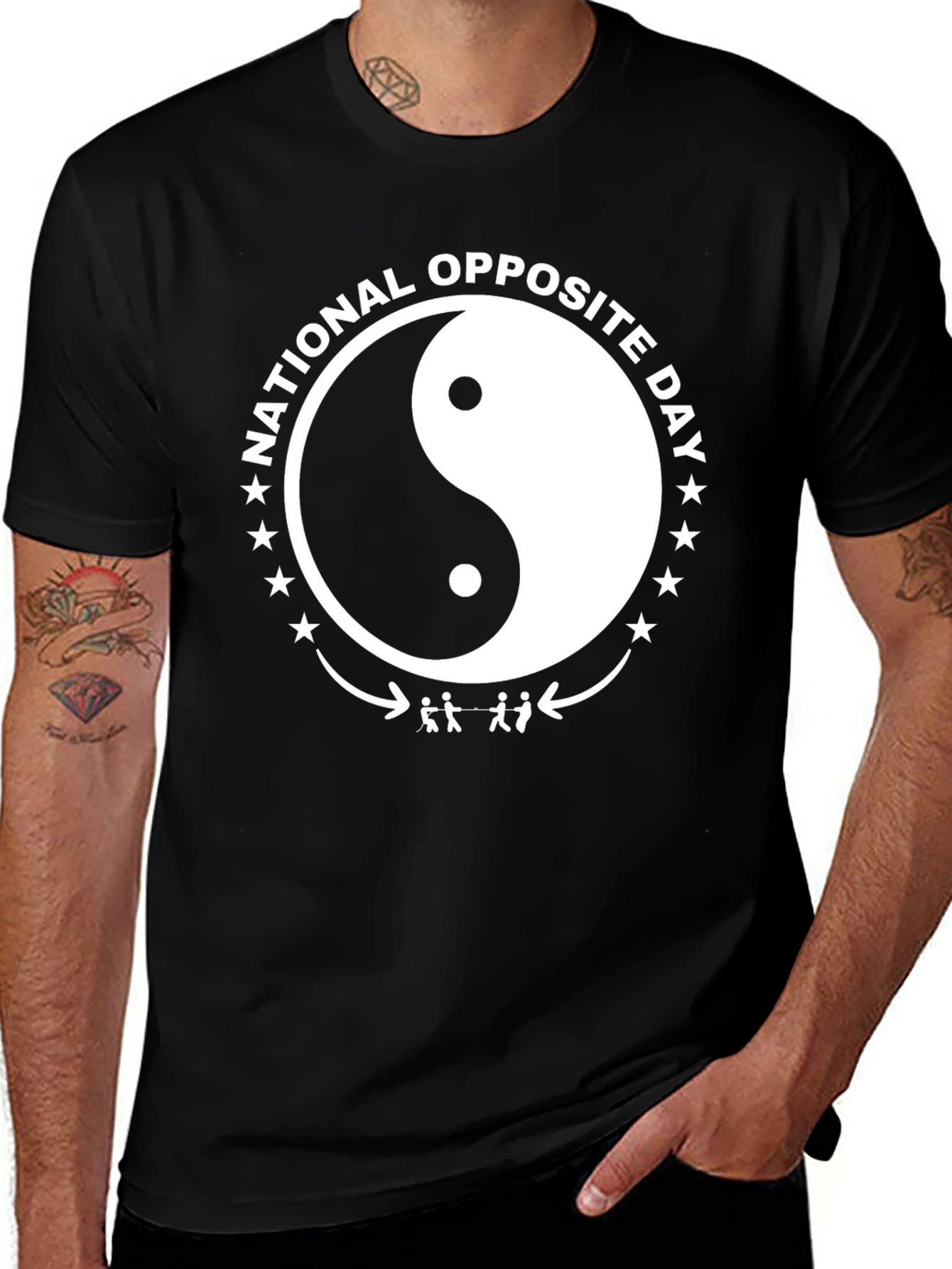 National Opposite Day Yin Yang T-Shirt
