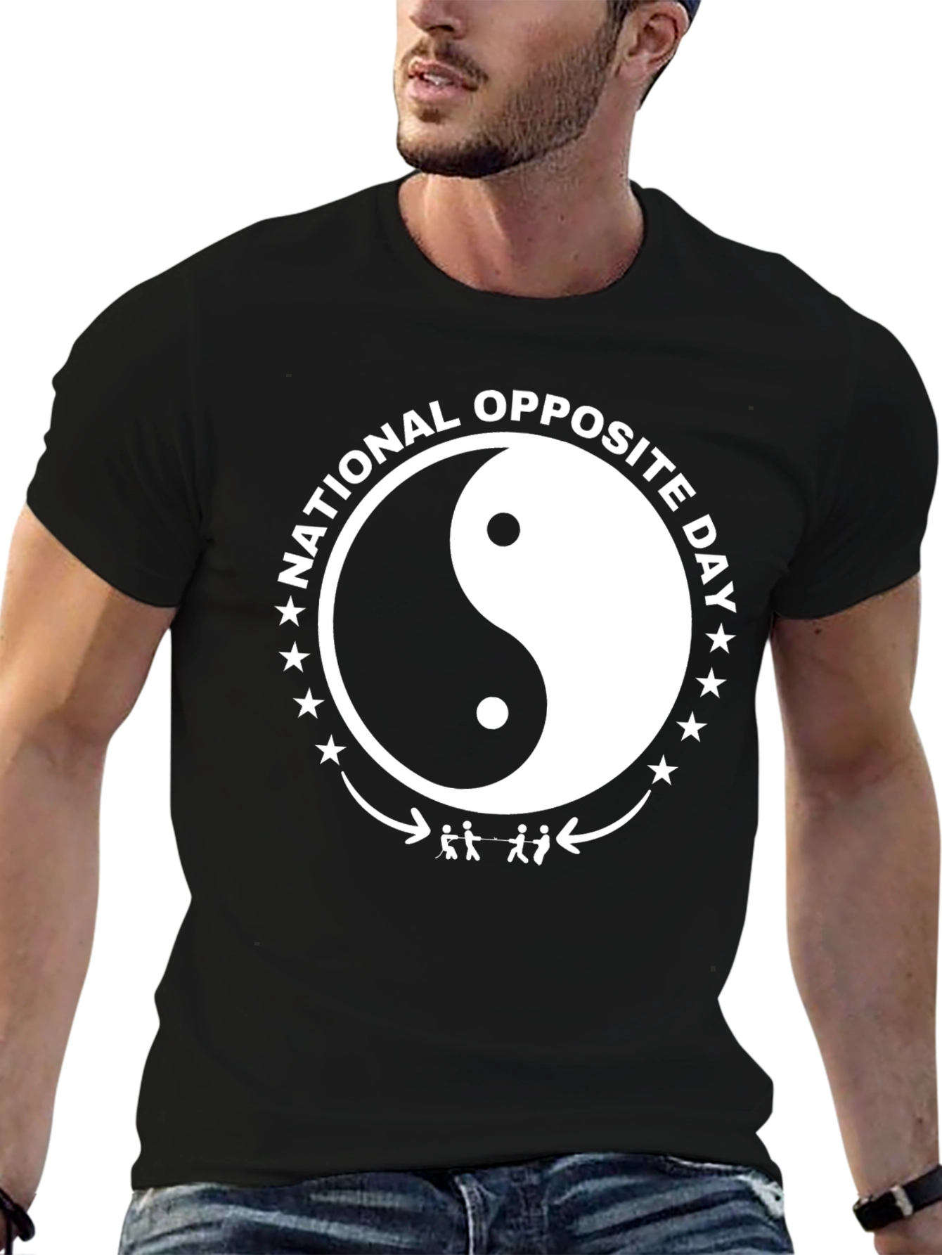 National Opposite Day Yin Yang T-Shirt