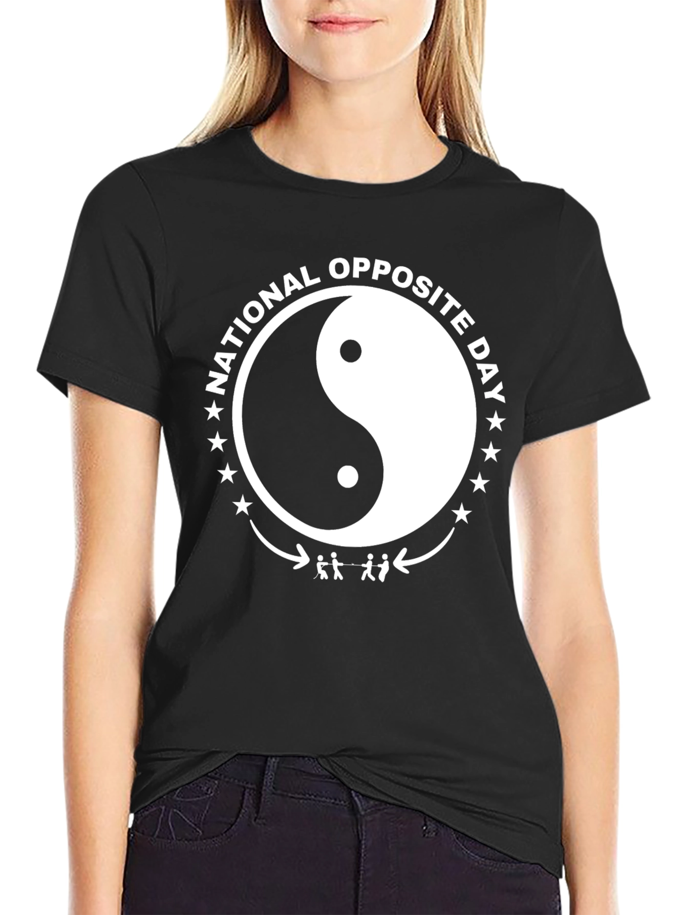 National Opposite Day Yin Yang T-Shirt