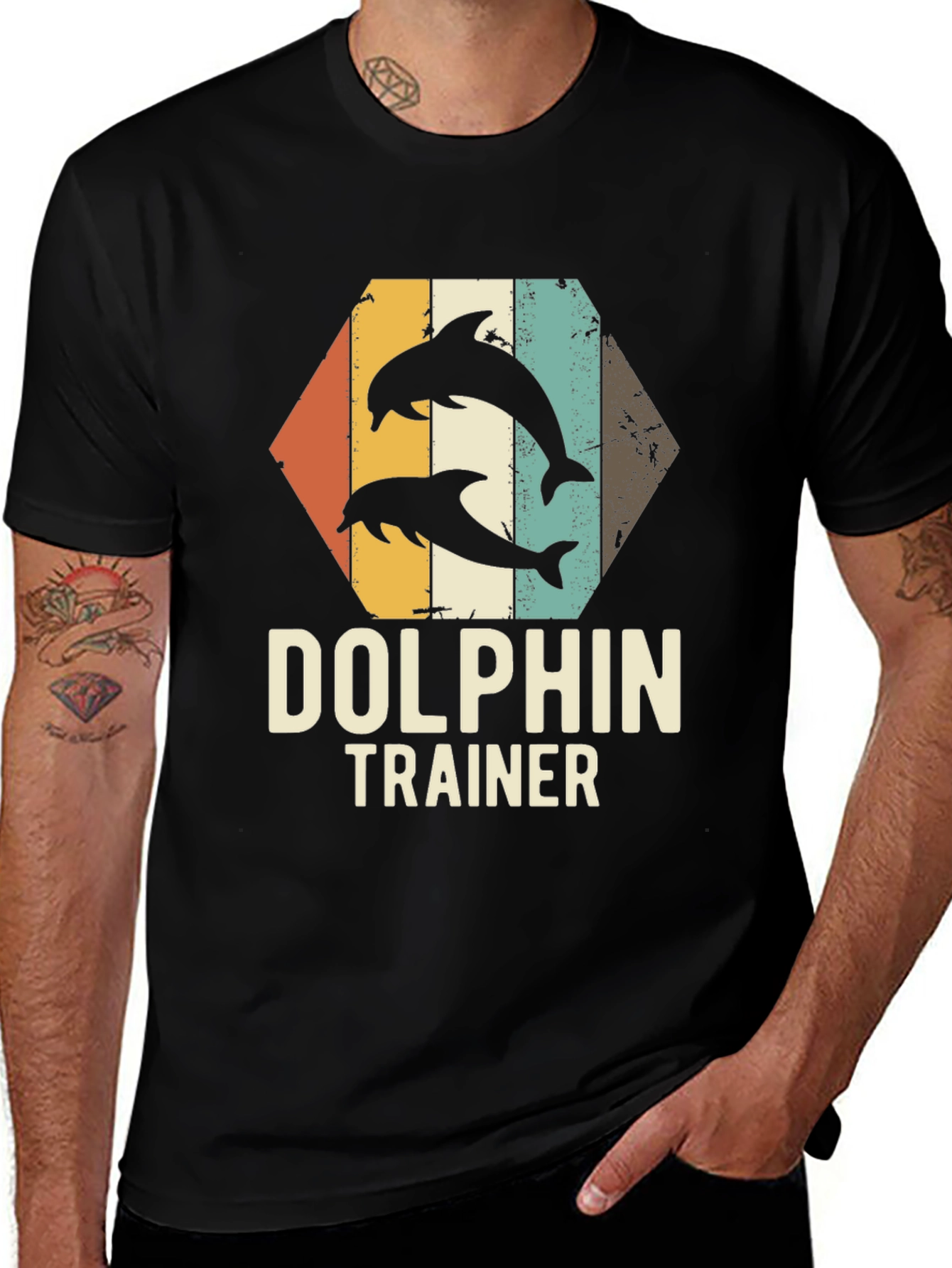Dolphin Trainer Graphic T-Shirt