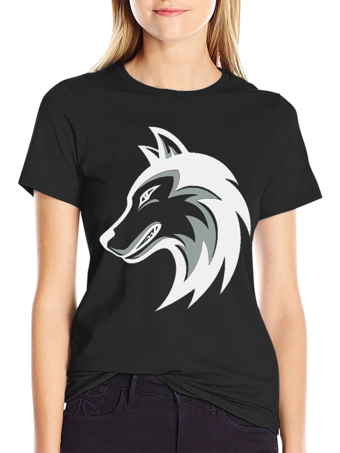 Black Wolf Graphic T-Shirt