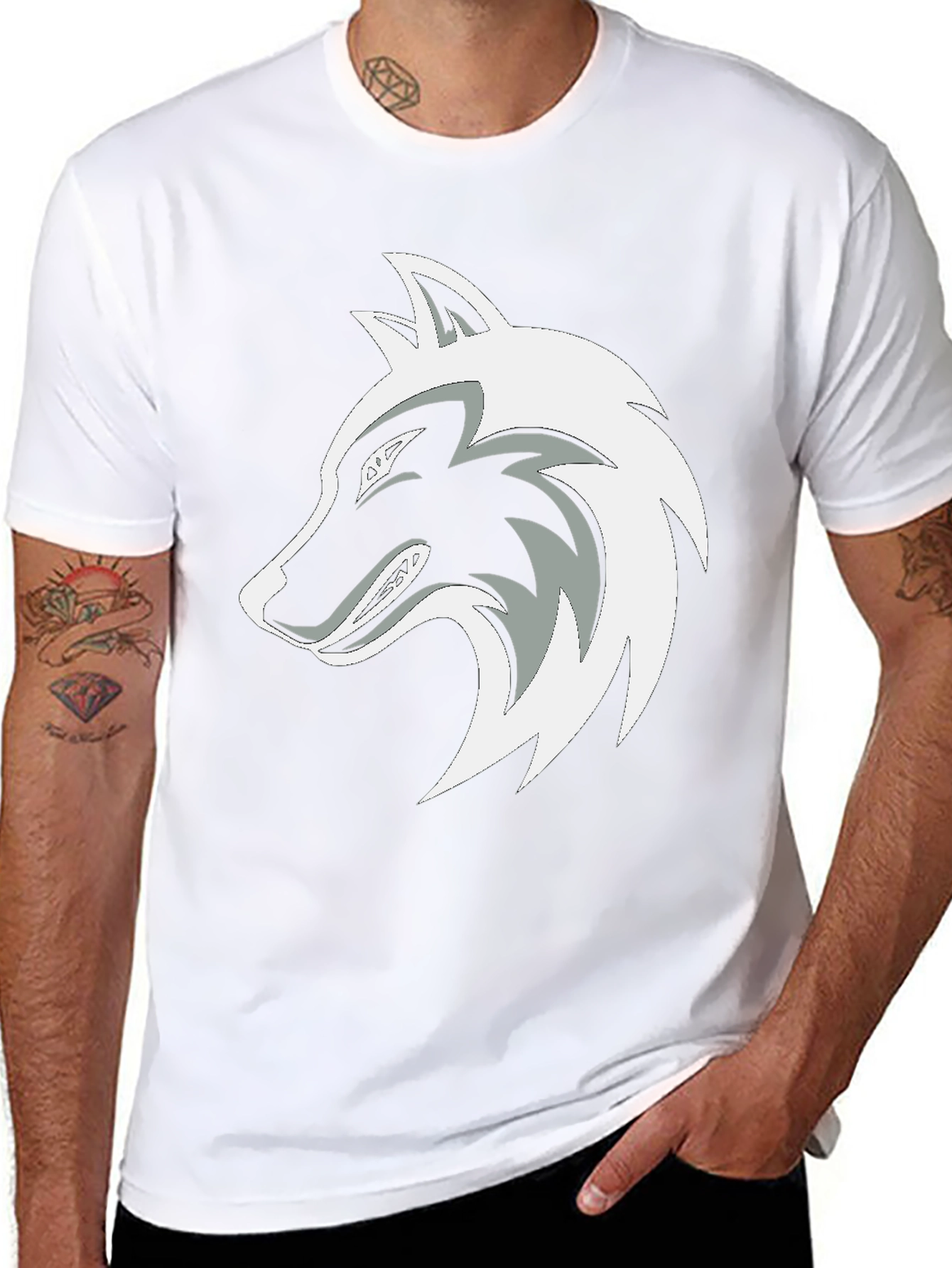 Black Wolf Graphic T-Shirt