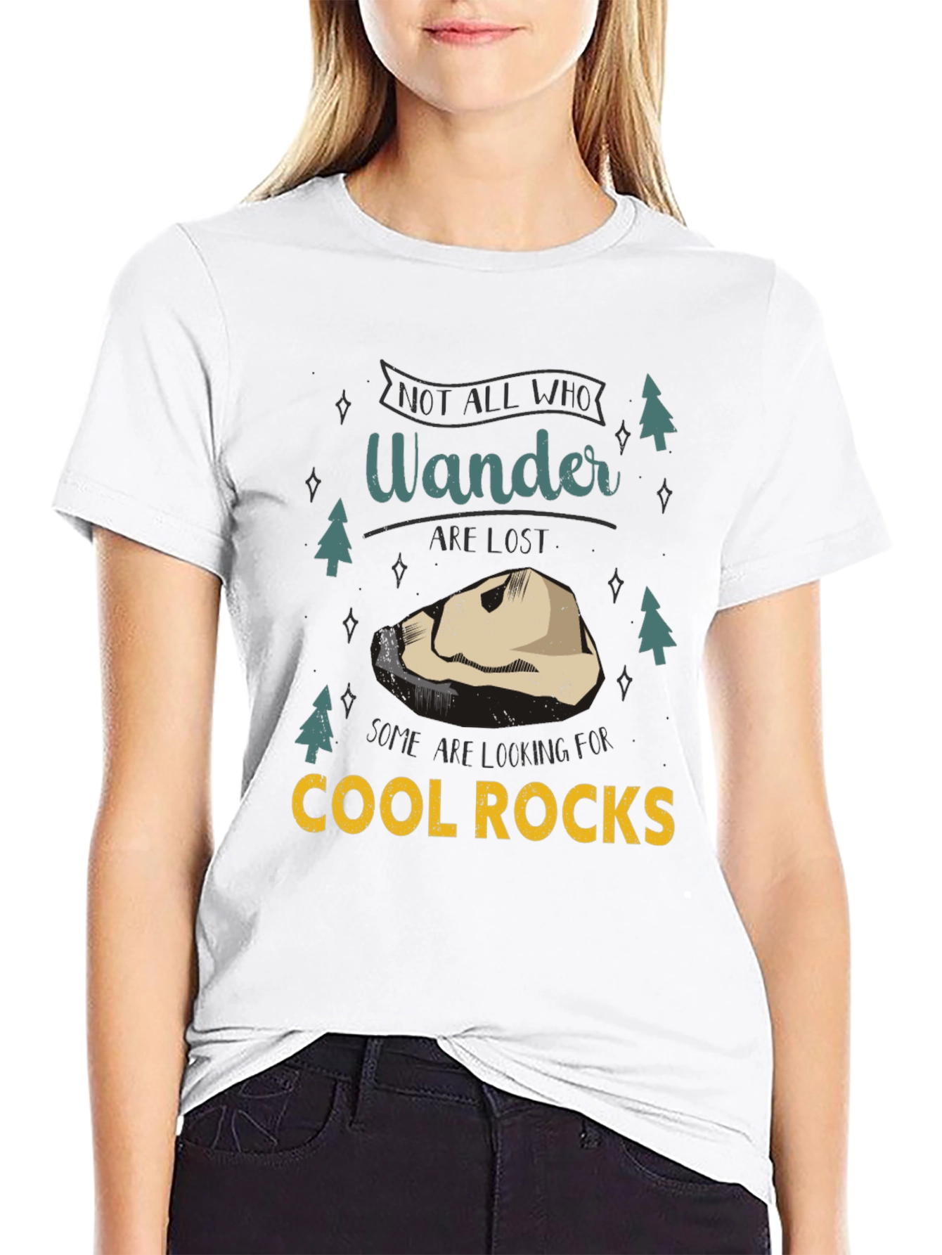 Wanderer Cool Rocks Graphic T-Shirt