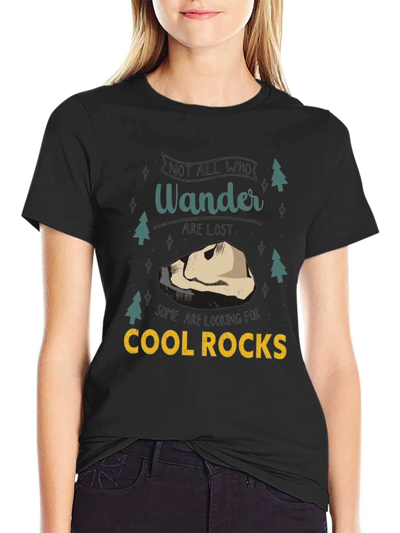 Wanderer Cool Rocks Graphic T-Shirt