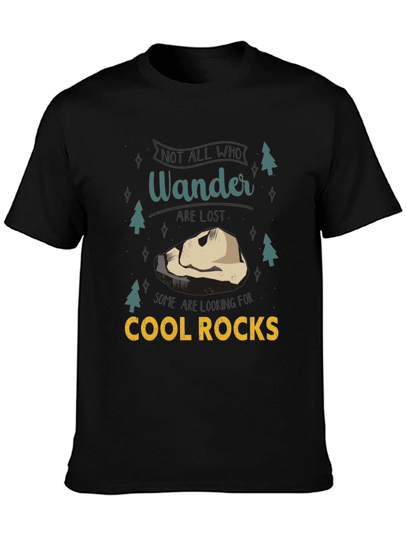 Wanderer Cool Rocks Graphic T-Shirt