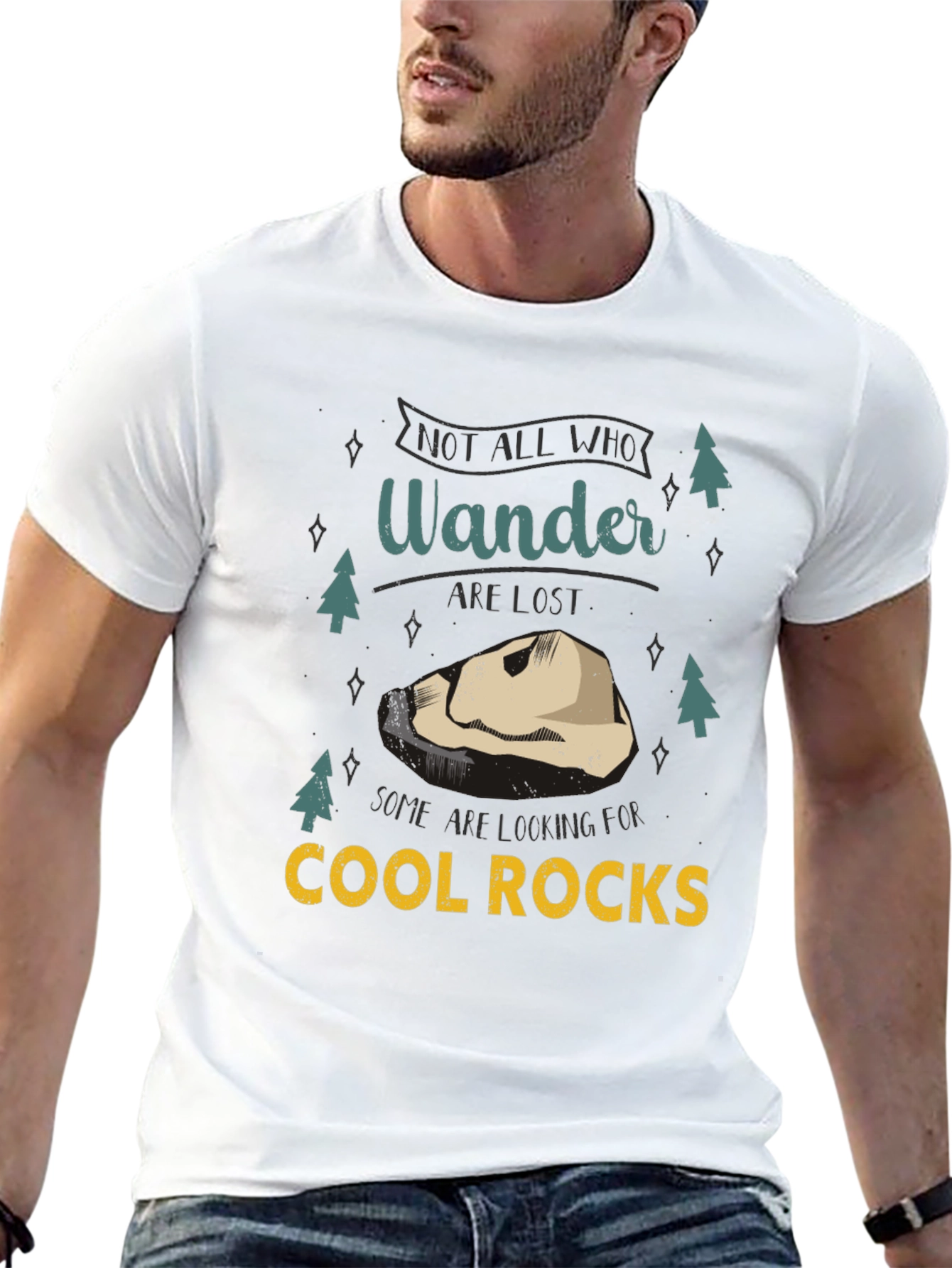 Wanderer Cool Rocks Graphic T-Shirt