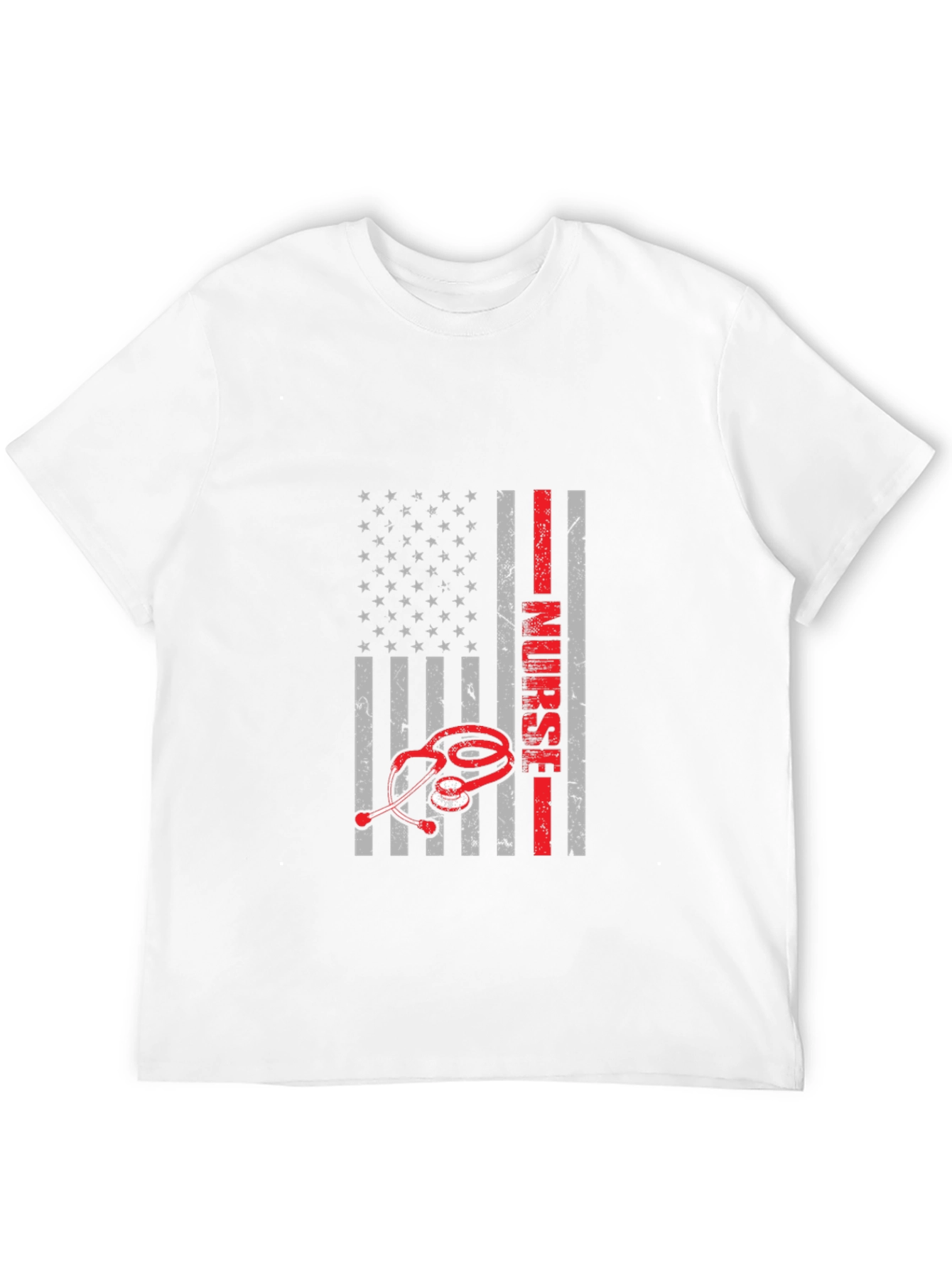 Nurse American Flag Graphic T-Shirt