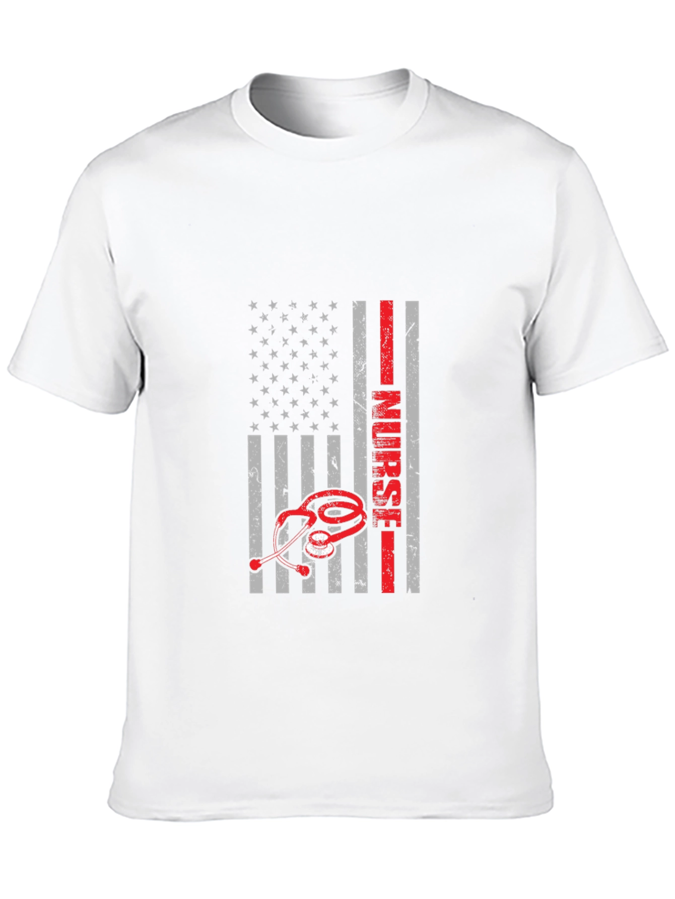 Nurse American Flag Graphic T-Shirt