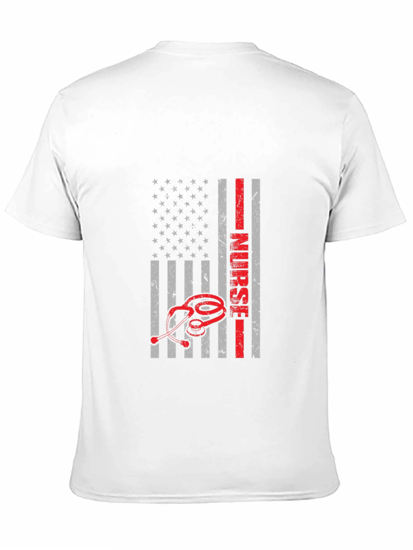Nurse American Flag Graphic T-Shirt