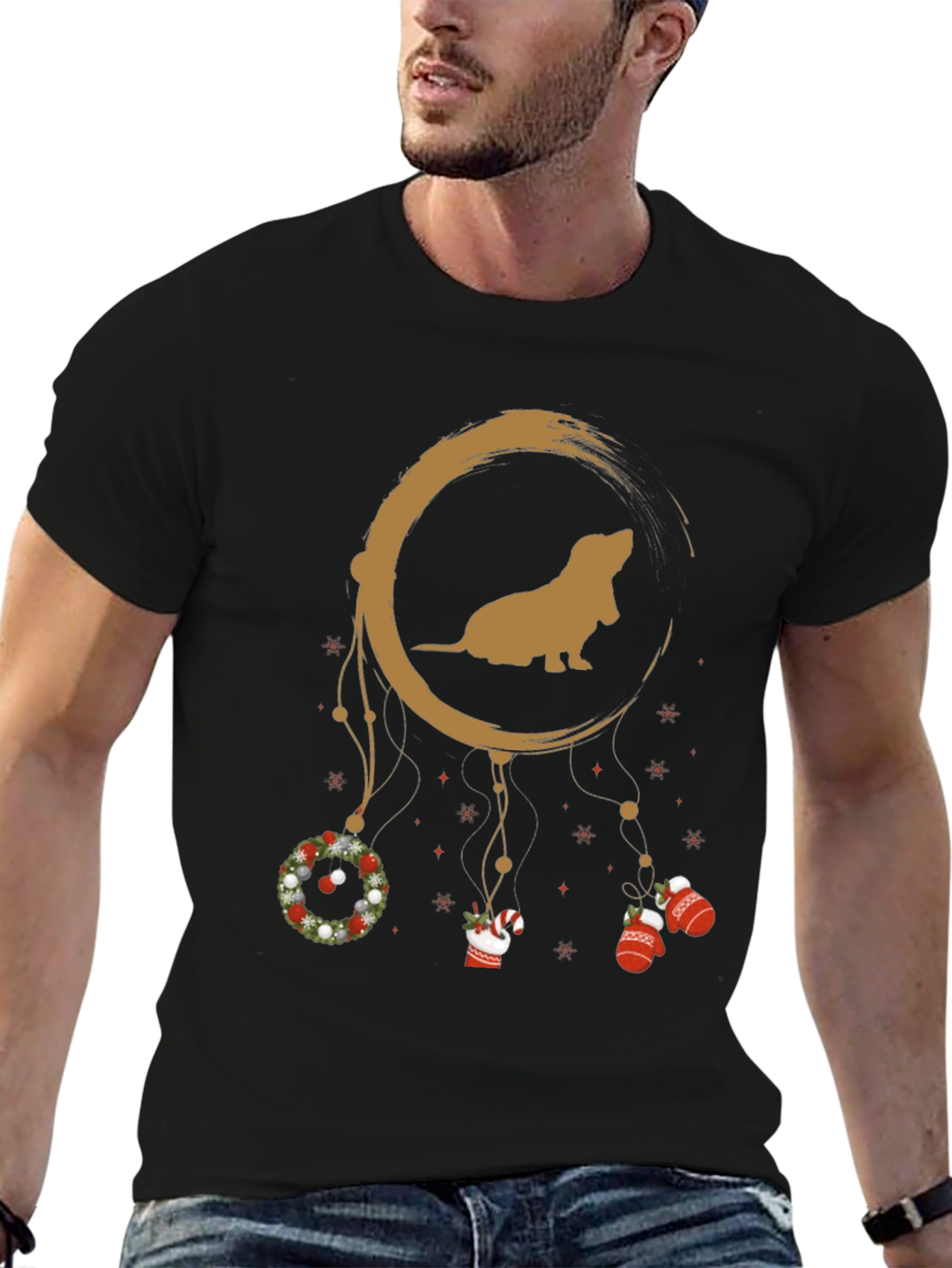 Dachshund Christmas T-Shirt | Cute Dachshund Holiday Tee | Festive Dog Lover Shirt | Christmas Gift | Free Shipping $50+