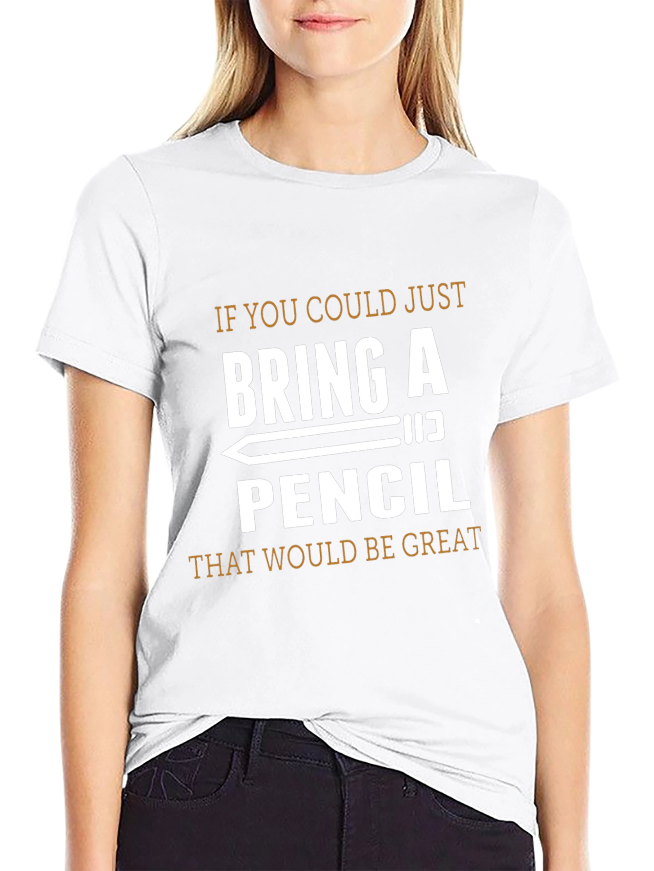 Bring a Pencil T-Shirt - Funny Graphic Tee