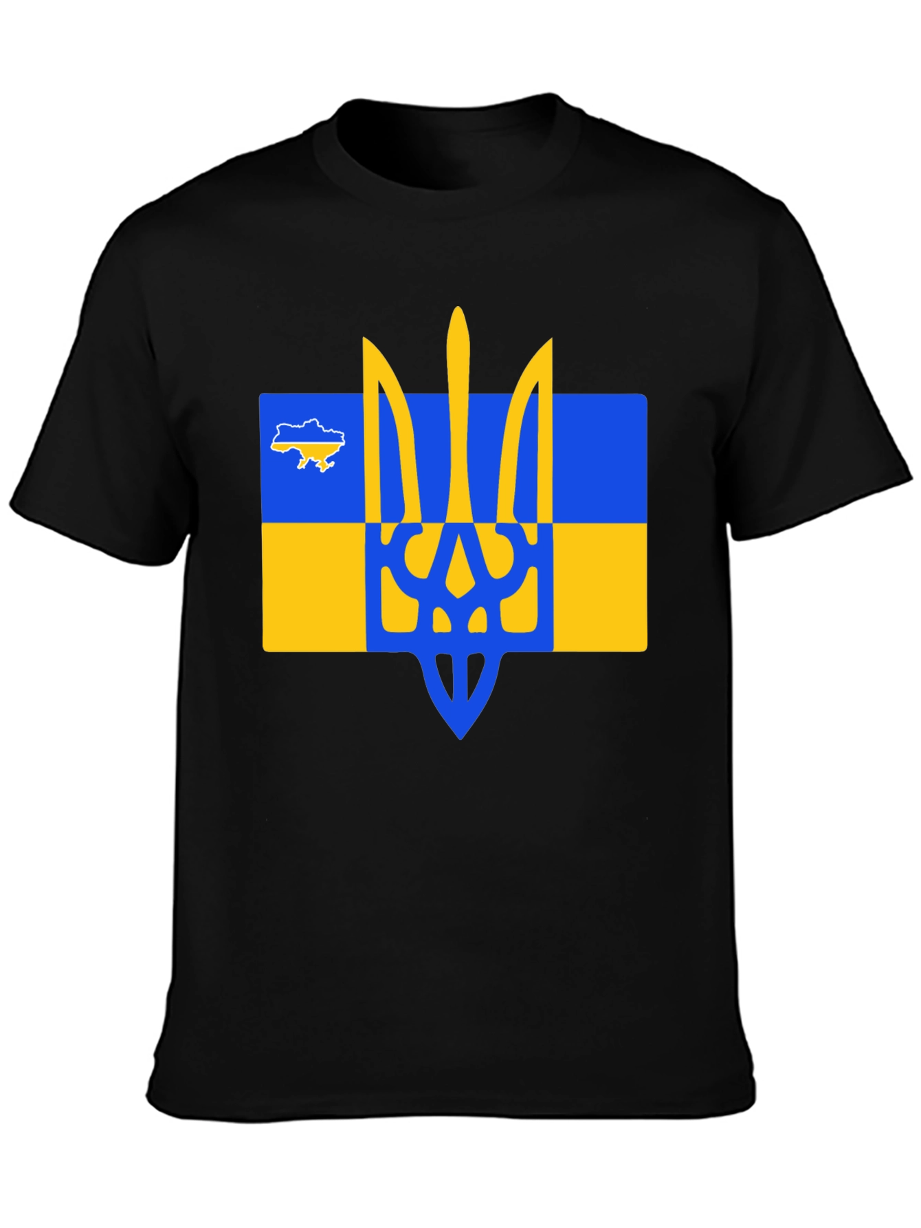 Ukraine Trident T-Shirt - Black