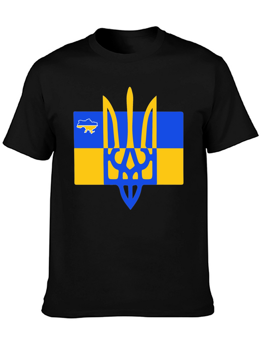 Ukraine Trident T-Shirt - Black