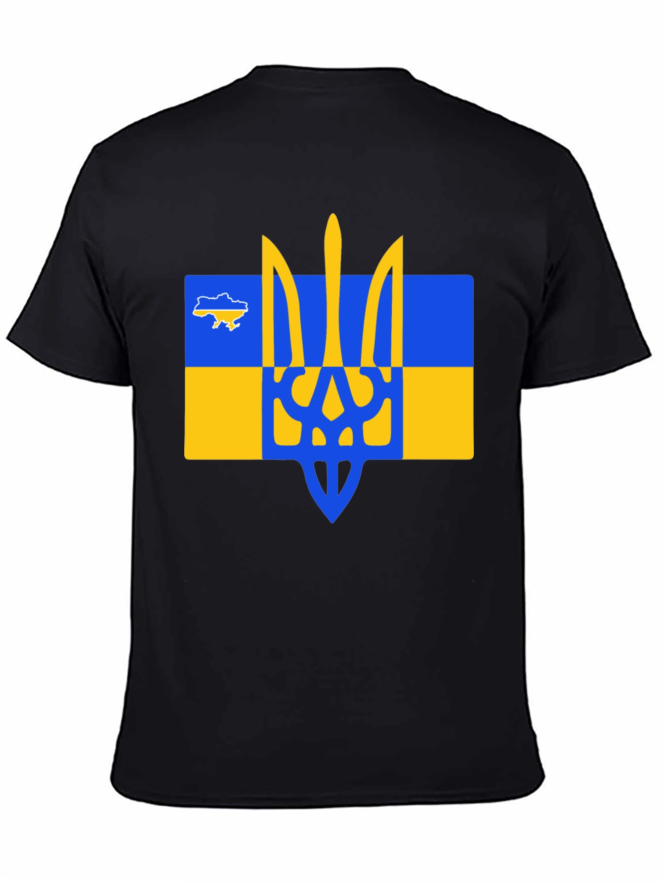 Ukraine Trident T-Shirt - Black