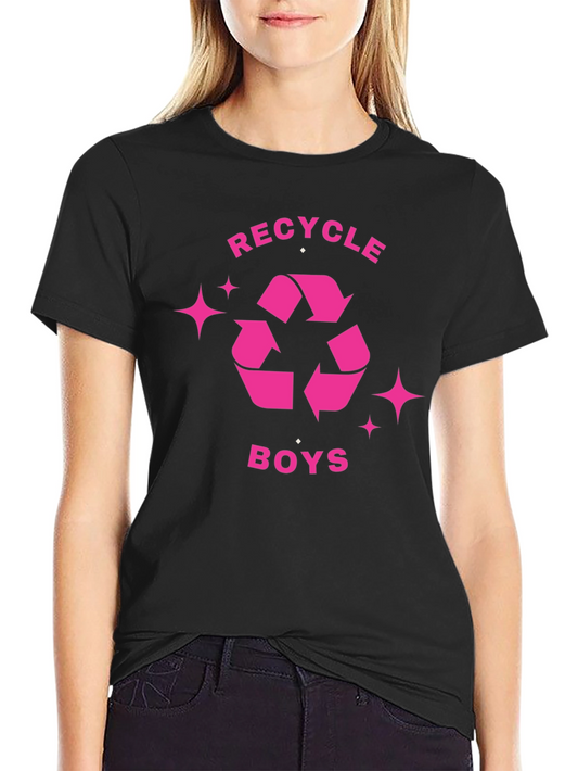Recycle Boys Black Graphic Tee