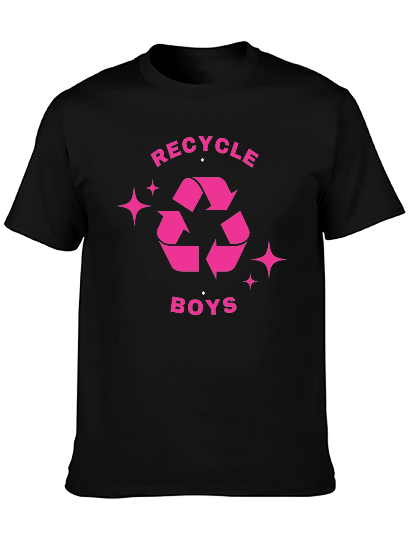 Recycle Boys Black Graphic Tee