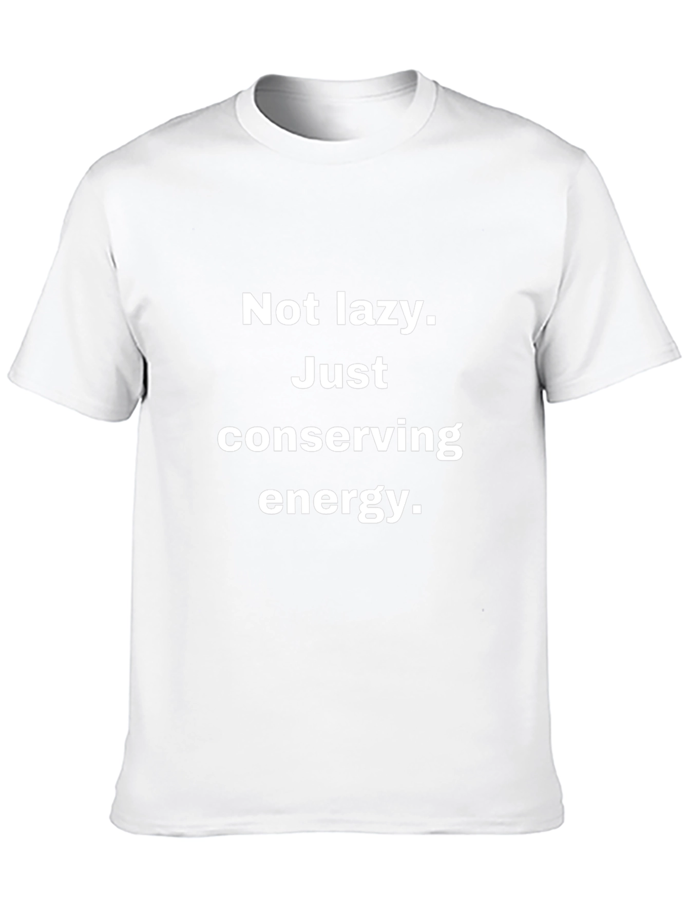 Conserving Energy Graphic Tee - Black Cotton T-Shirt