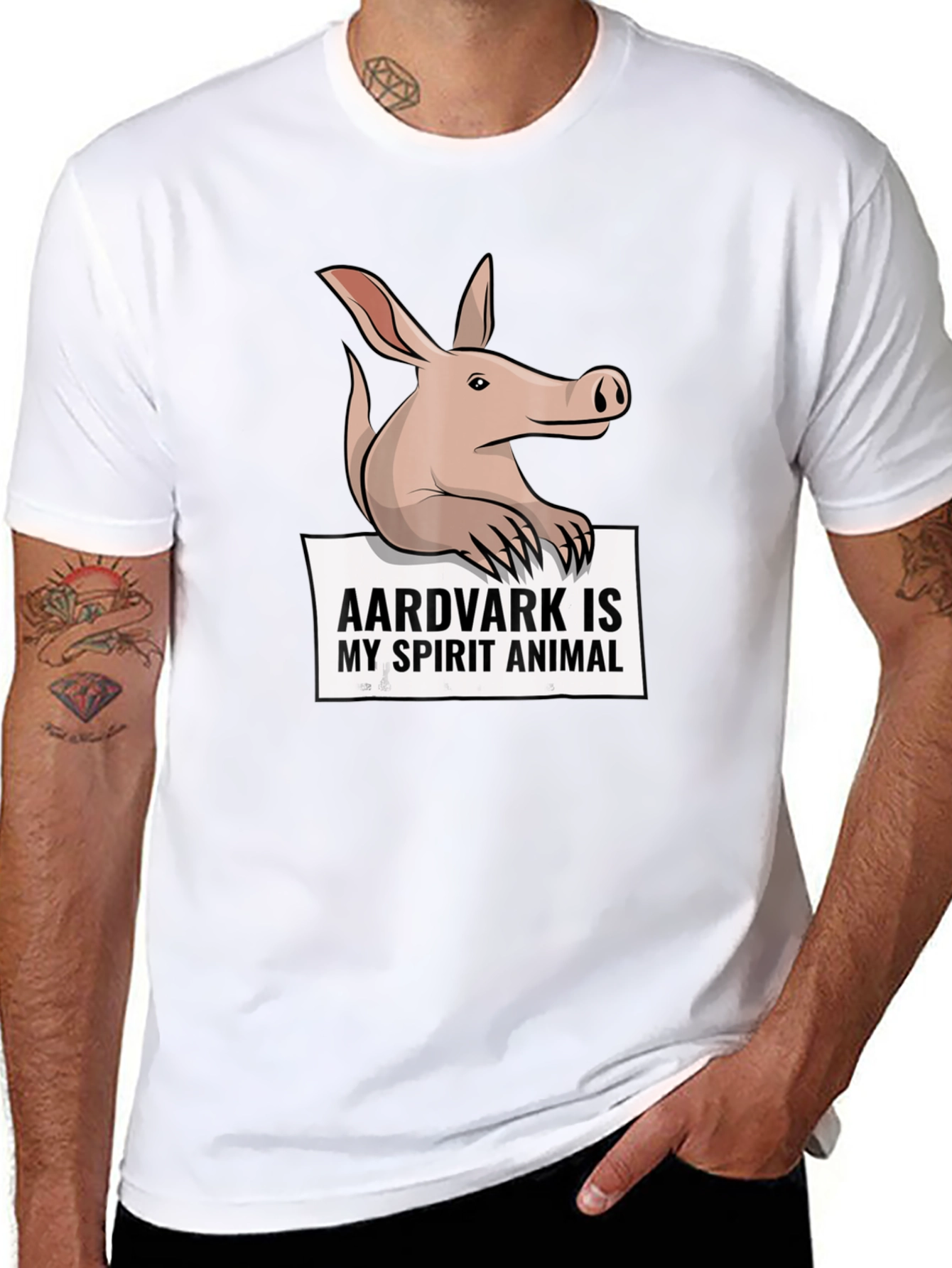 Aardvark Spirit Animal Graphic T-Shirt